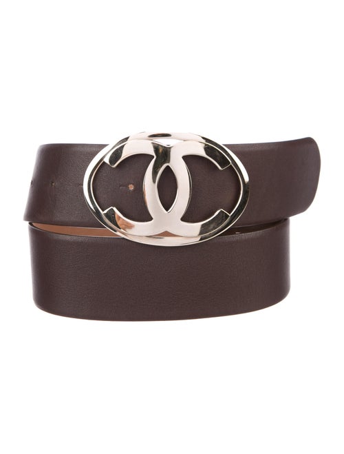 Chanel Leather Belt Brown