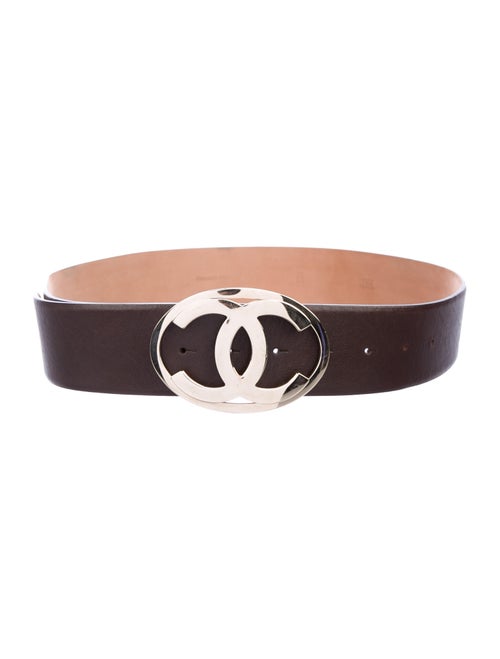 Chanel Leather Belt Brown