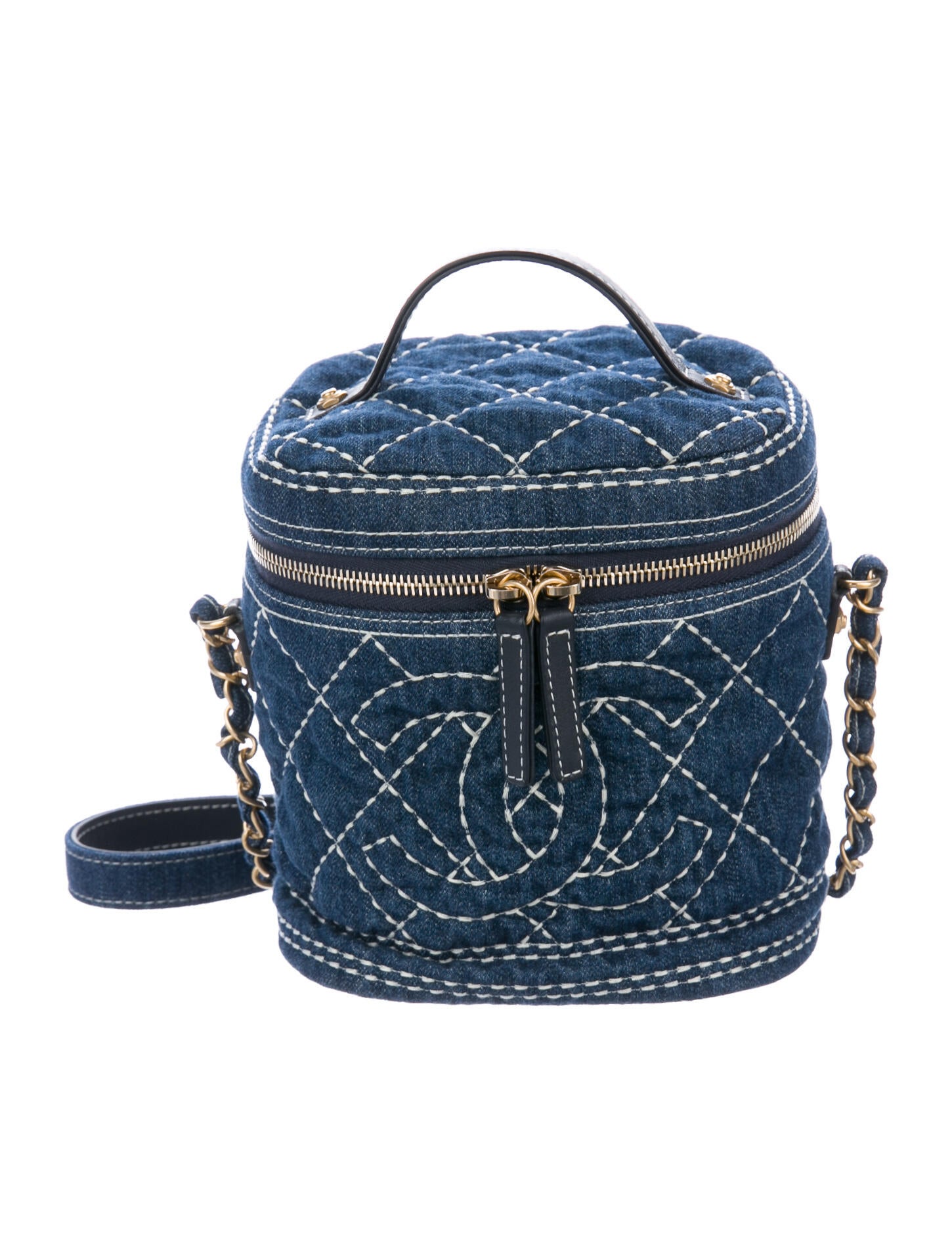 Chanel denim vanity case Clearance