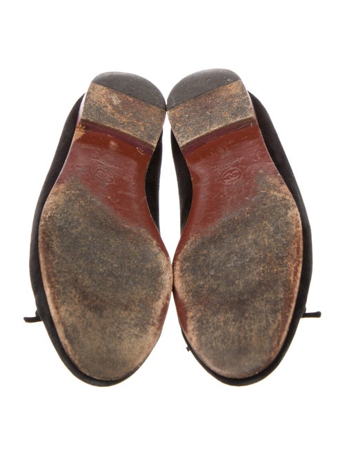 Chanel Suede CC Cap-Toe Interlocking CC Logo Flats