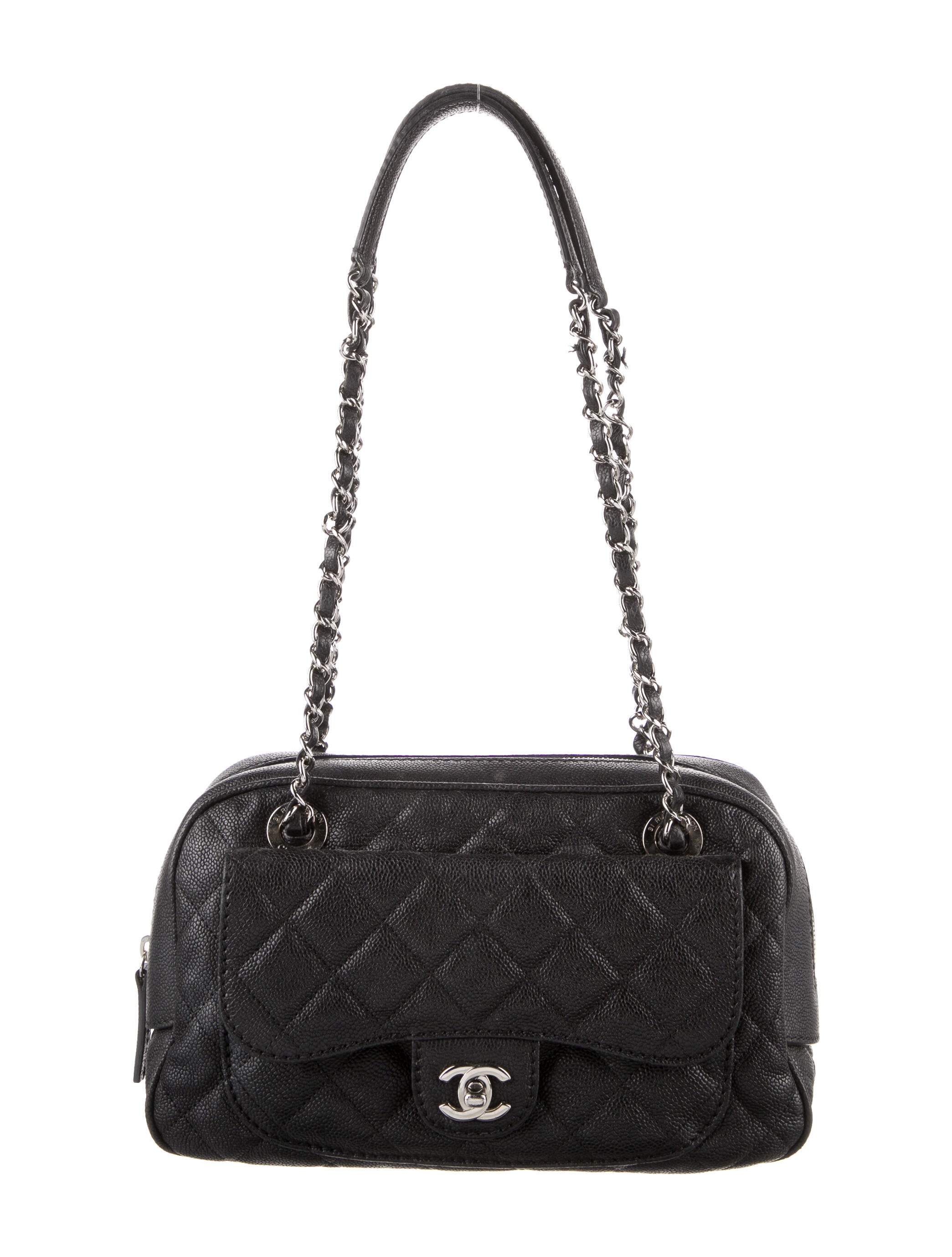 CHANEL ブラックファブリックバッグ CHA604097_1_enlarged.jpg?auto=