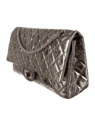Chanel Metallic 2.55 Reissue 227 Double Flap Bag