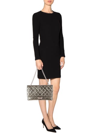 Chanel Metallic 2.55 Reissue 227 Double Flap Bag