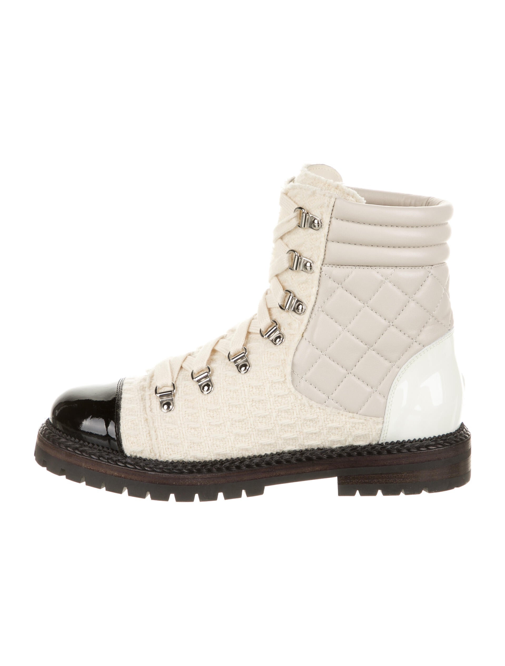 chanel combat boots 2018