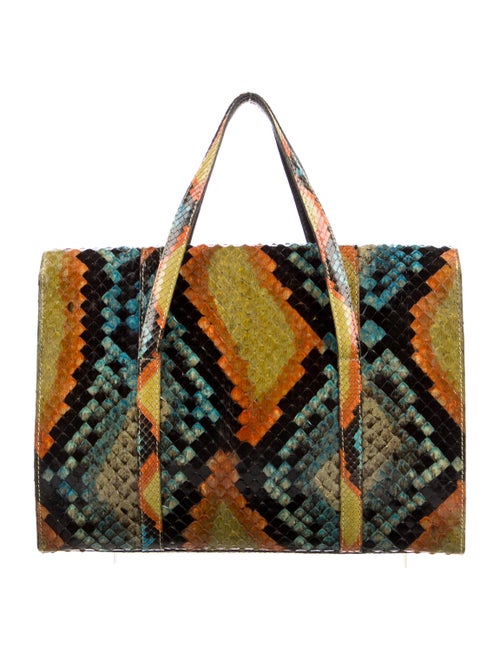 Chanel Python CC Handle Flap Bag