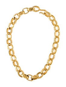 Vintage Quilted Chain Necklace