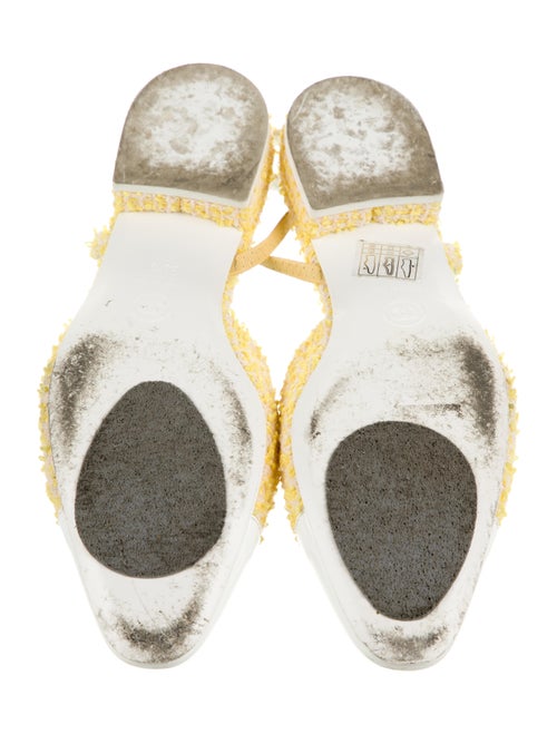 Chanel Interlocking CC Logo Slingback Flats