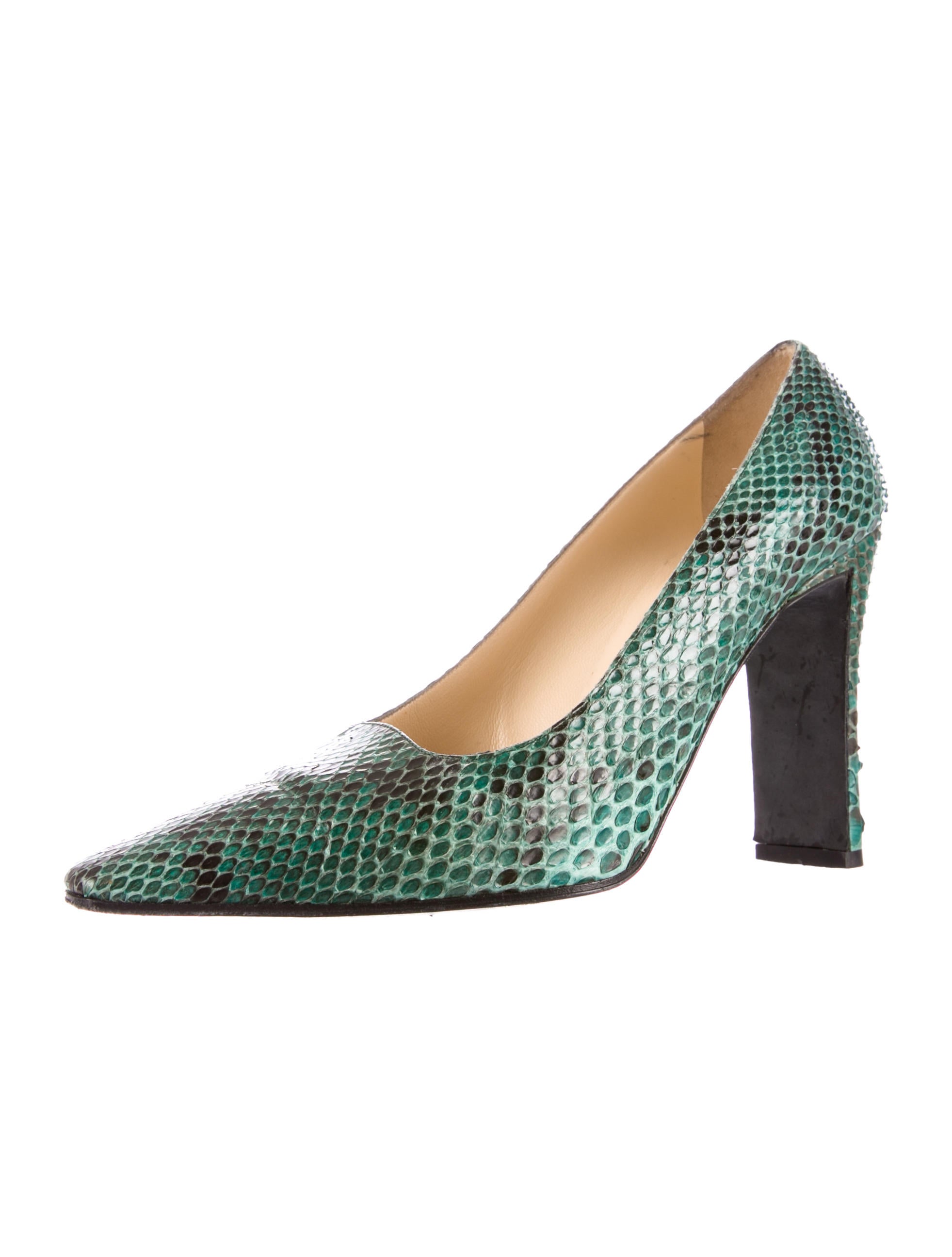 Chanel Snakeskin Pumps Shoes CHA63147 The RealReal