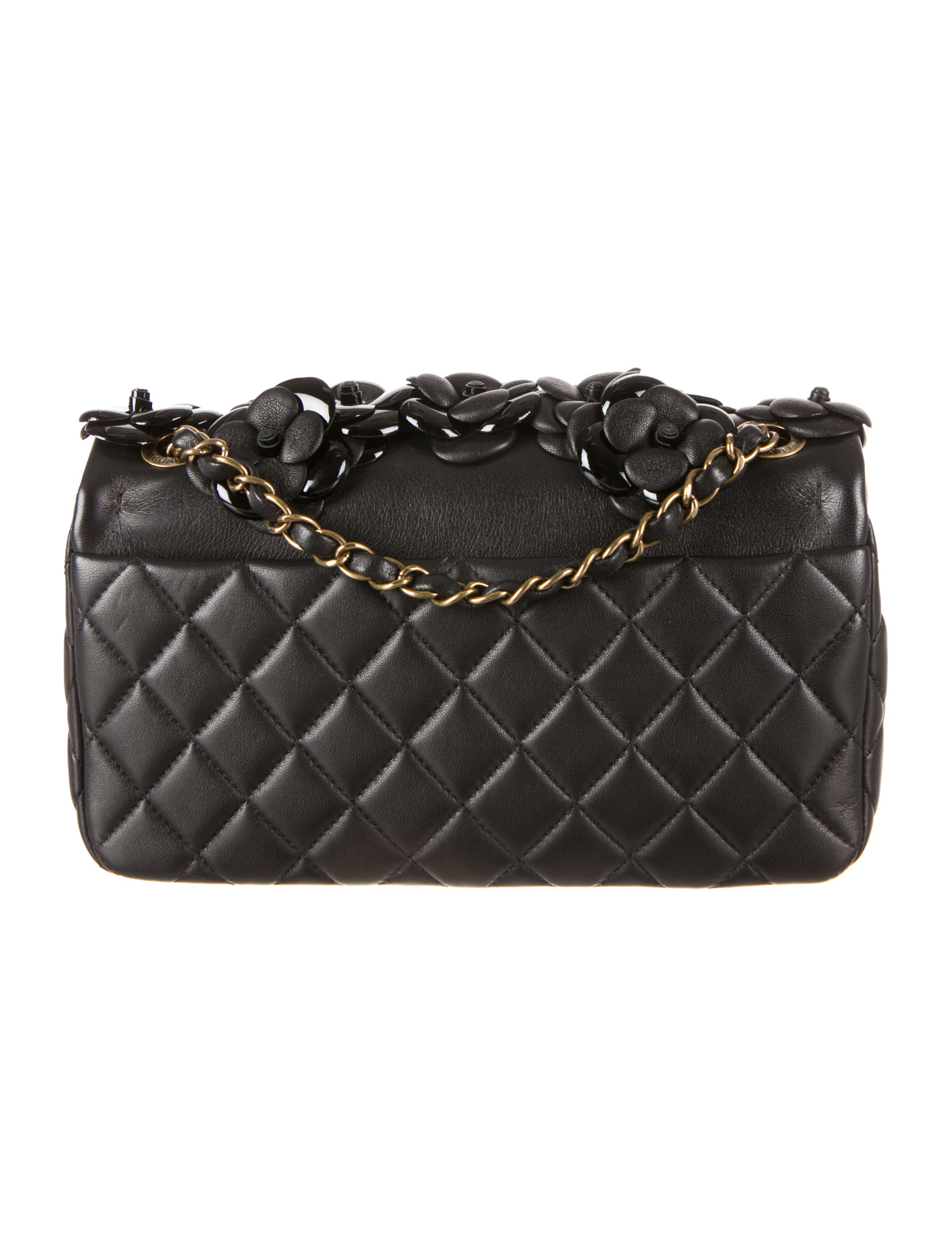 Chanel Camellia Flap Bag - Black Shoulder Bags, Handbags