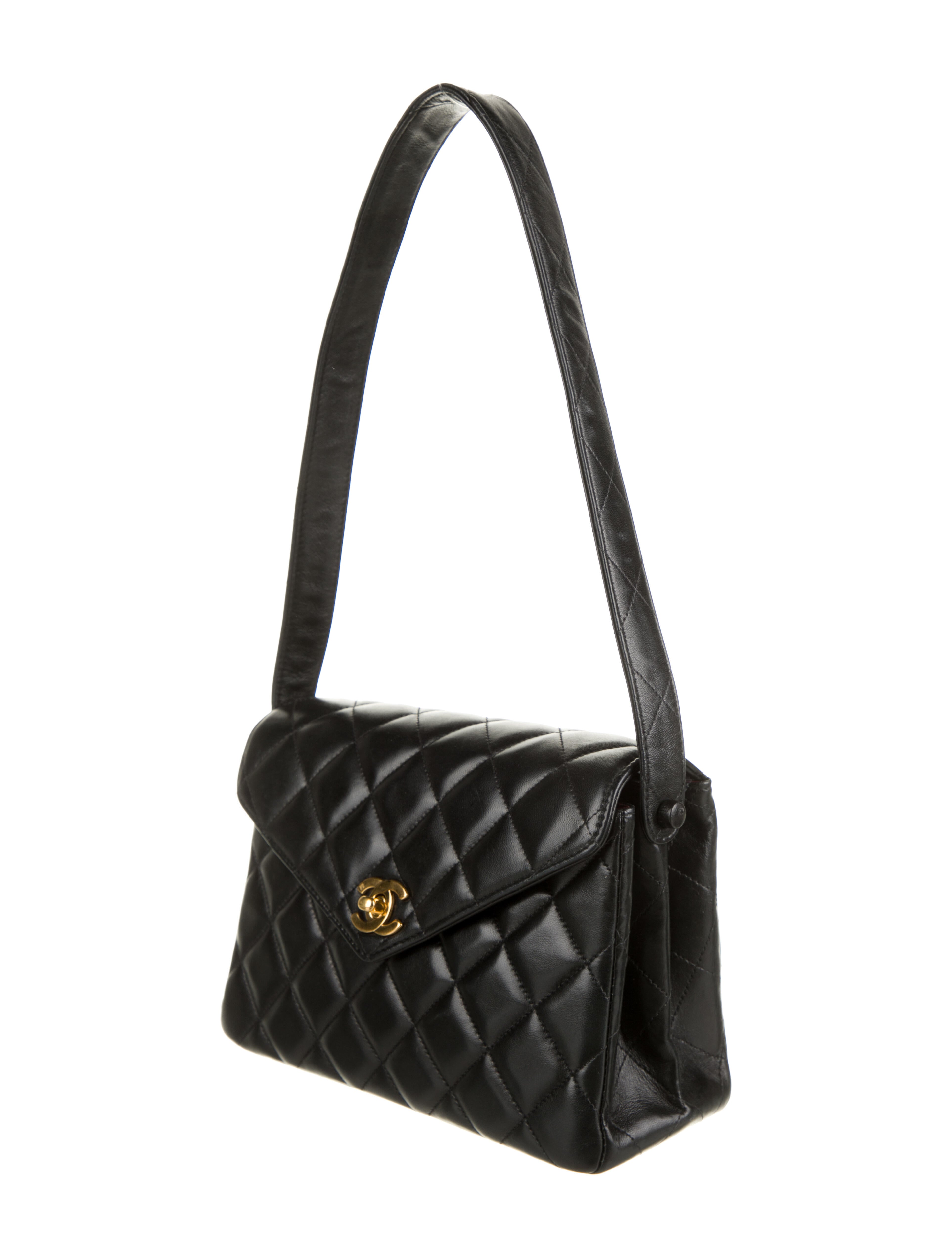 Chanel Vintage Quilted Flap Shoulder Bag - Black Shoulder Bags