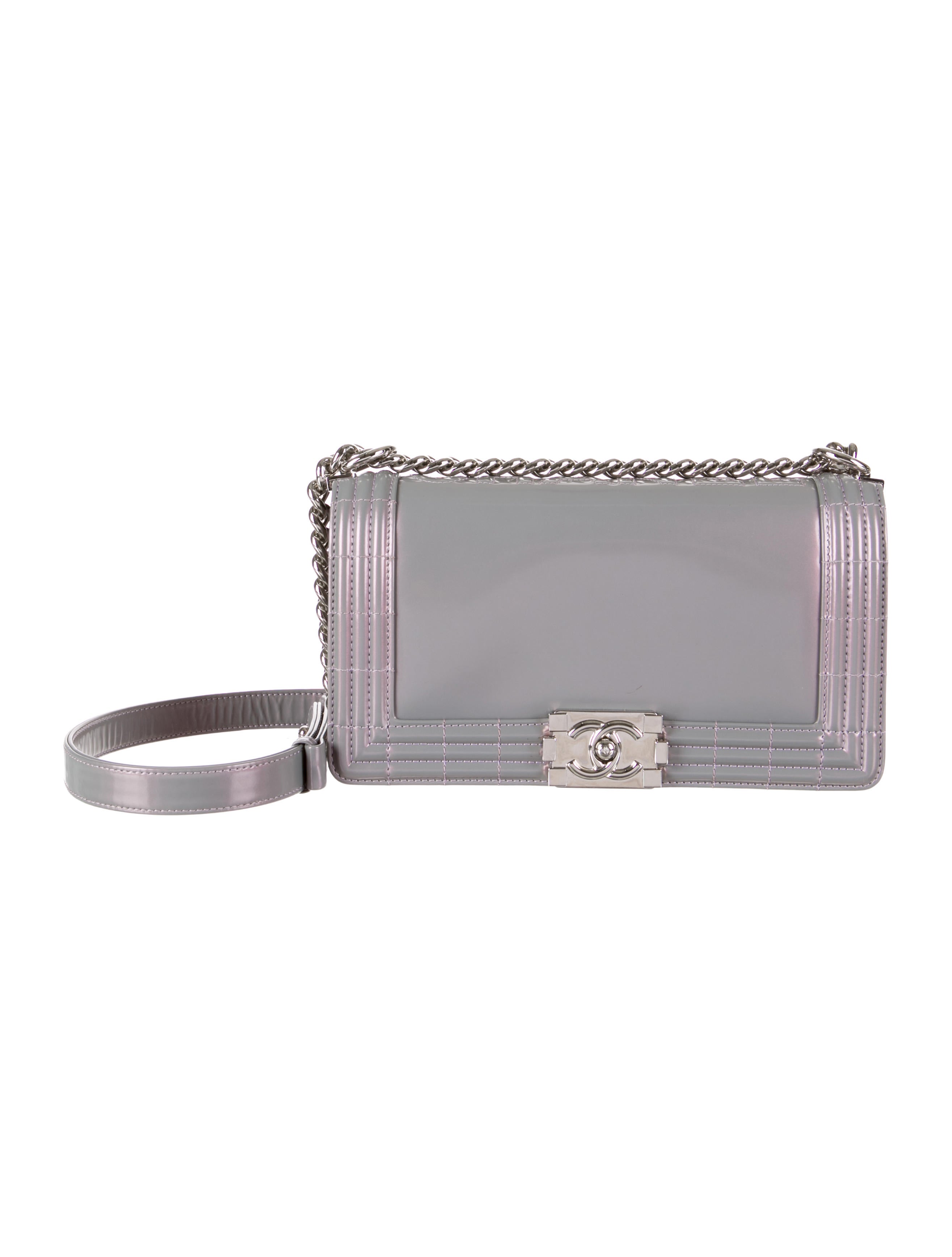 Chanel Iridescent Reverso Boy Bag Purple Shoulder Bags, Handbags