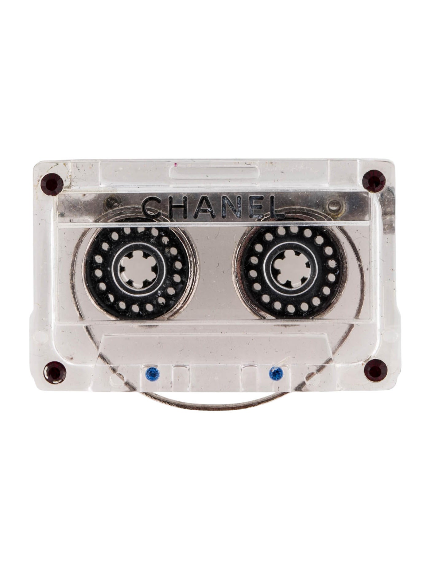 chanel cassette brooch