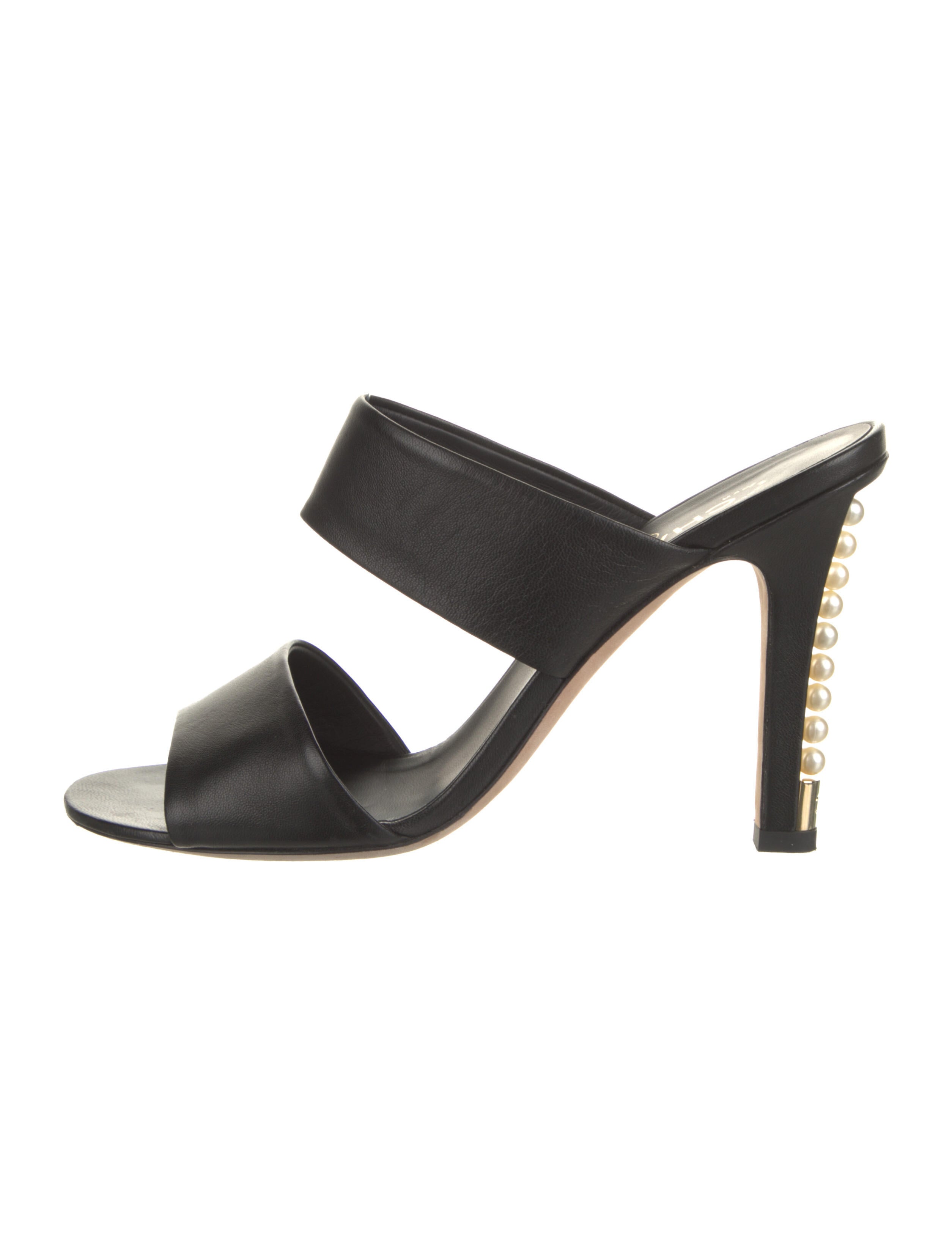 Chanel 2017 Faux Pearl Accents Slides