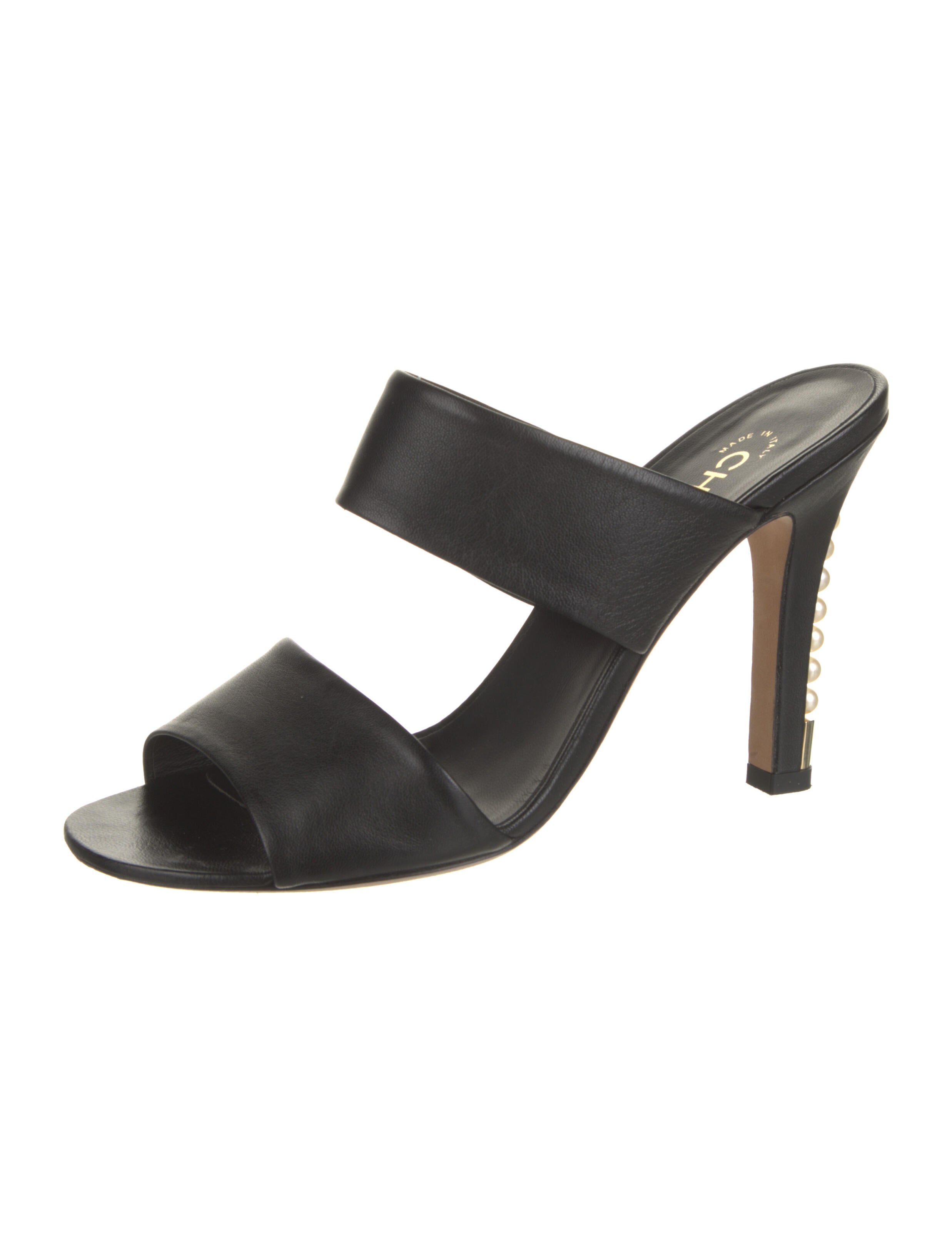 Chanel 2017 Faux Pearl Accents Slides