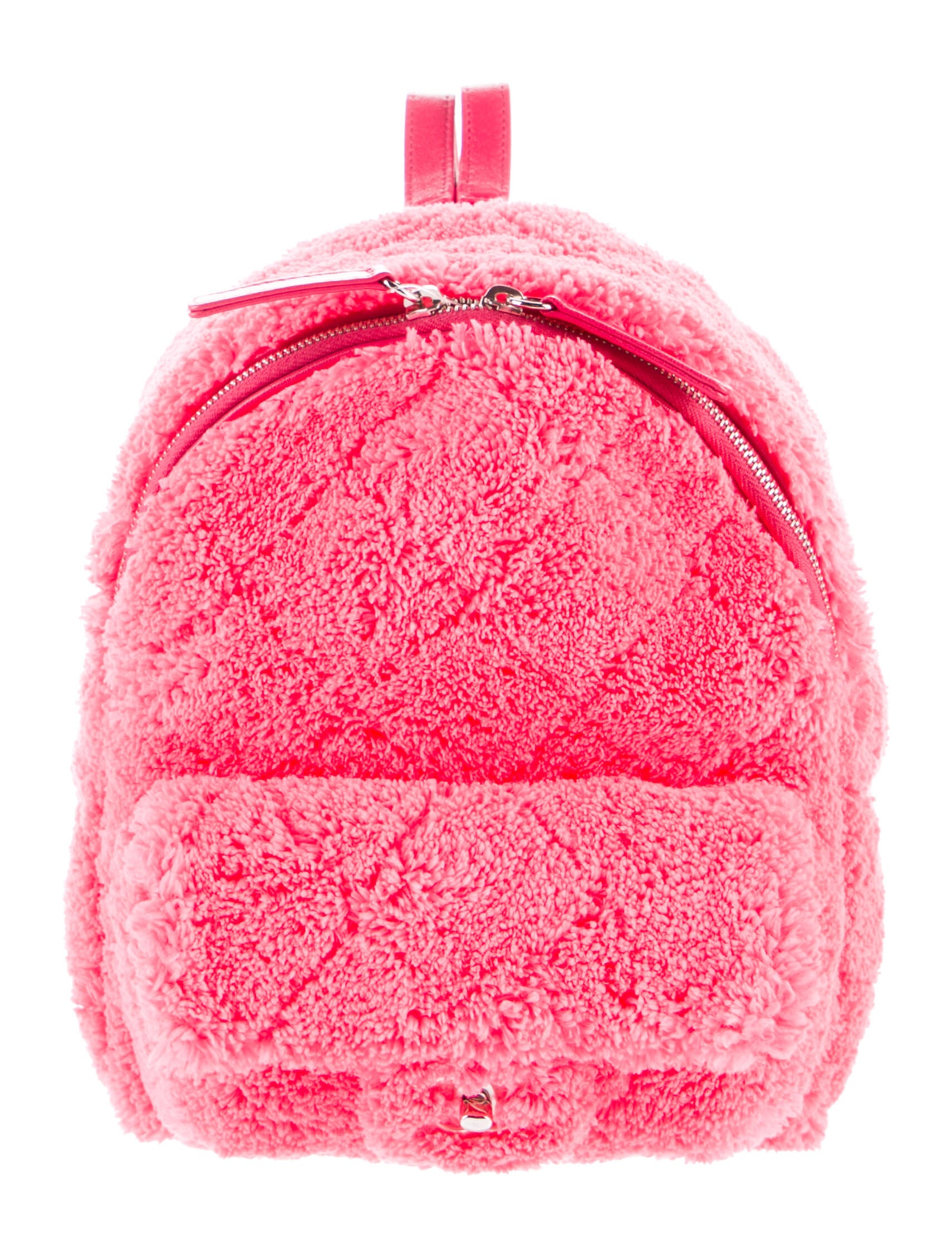 chanel fur backpack