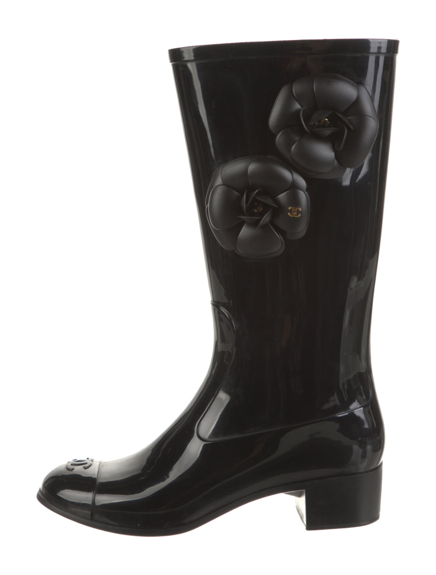 chanel rain boots 2018