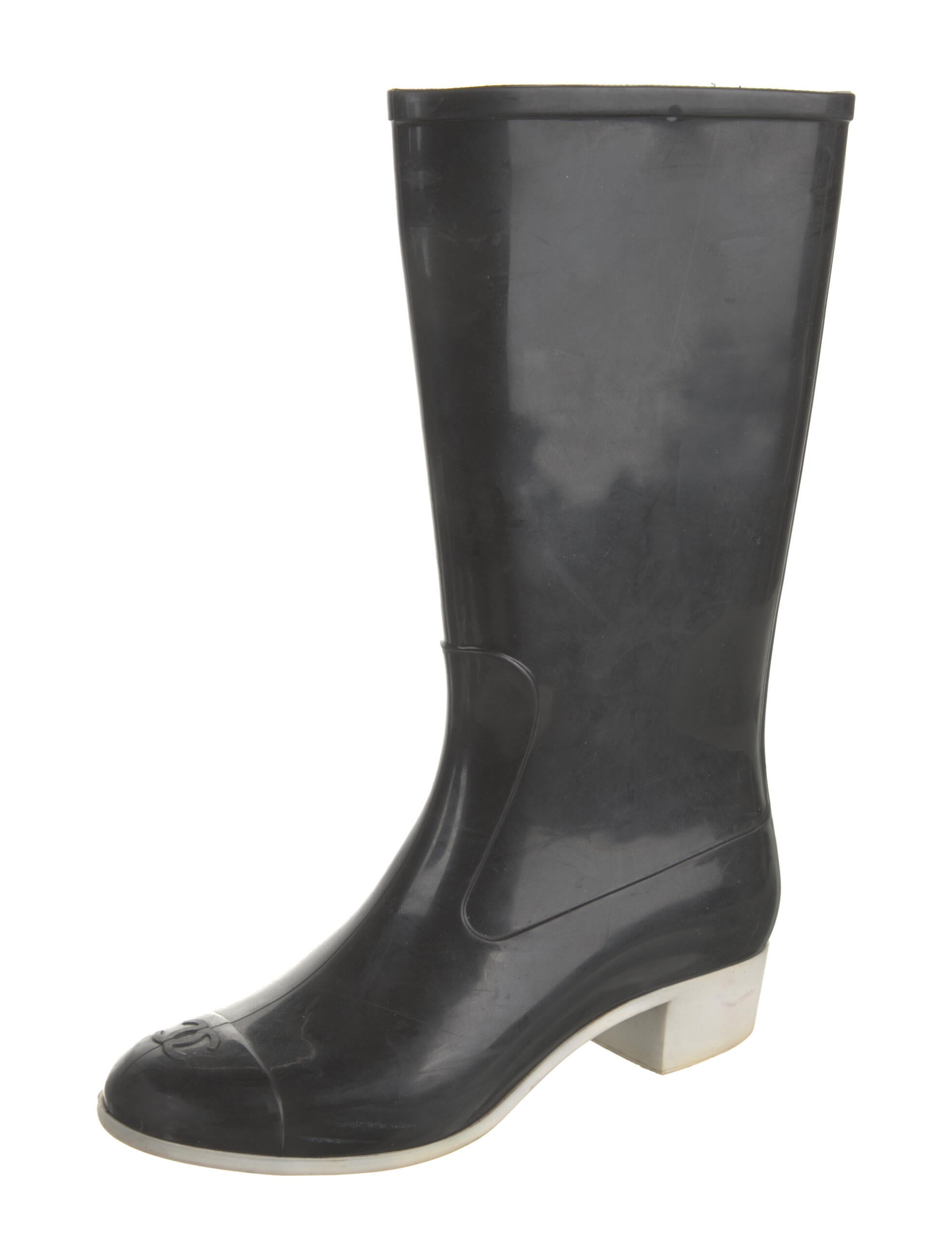 chanel rain boots 2018