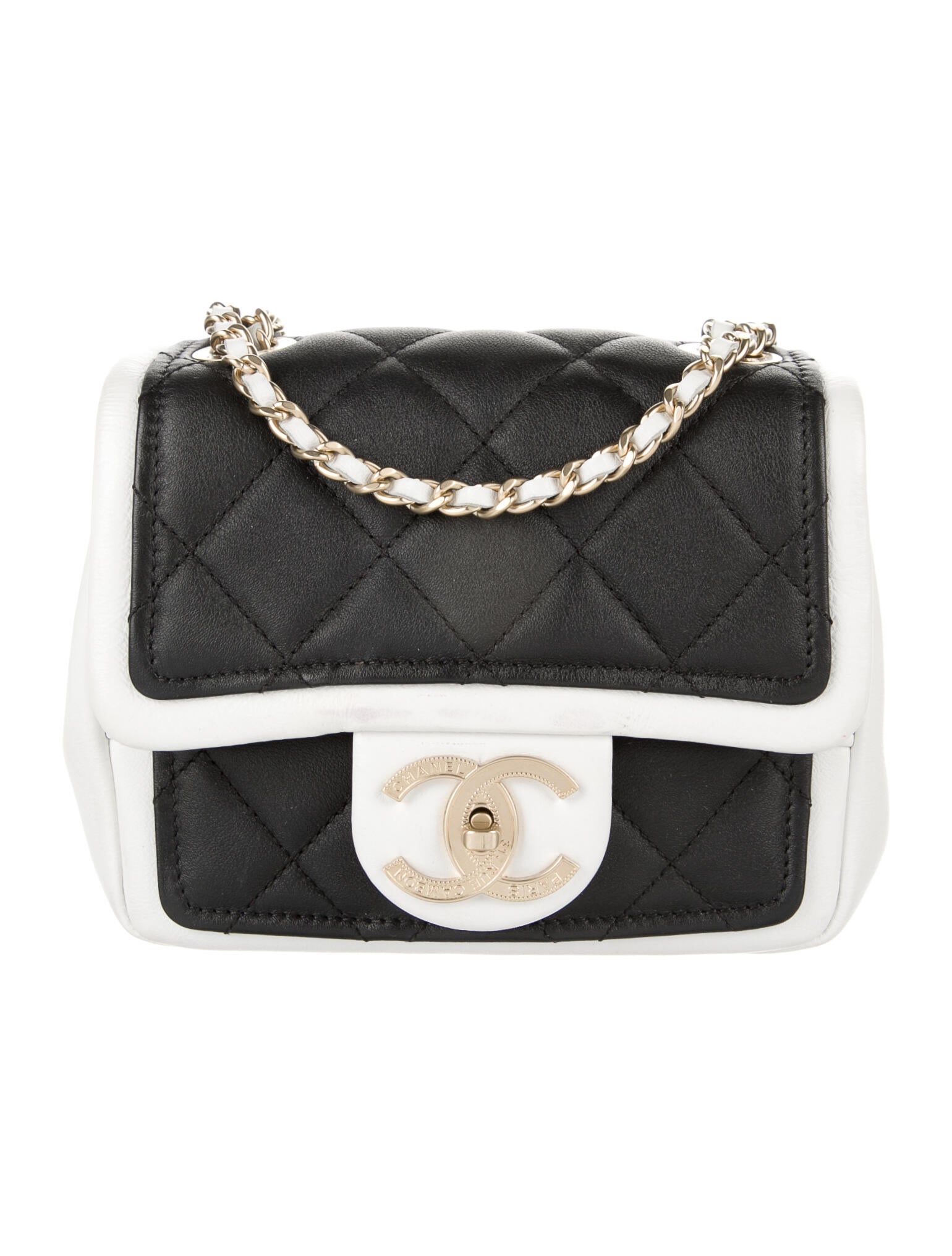 Chanel 2021 Lambskin Pearl Crush Mini Flap w/ Tags Black Mini Bags