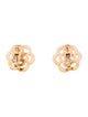 Chanel 18K Diamond Camélia Ajouré Earclips