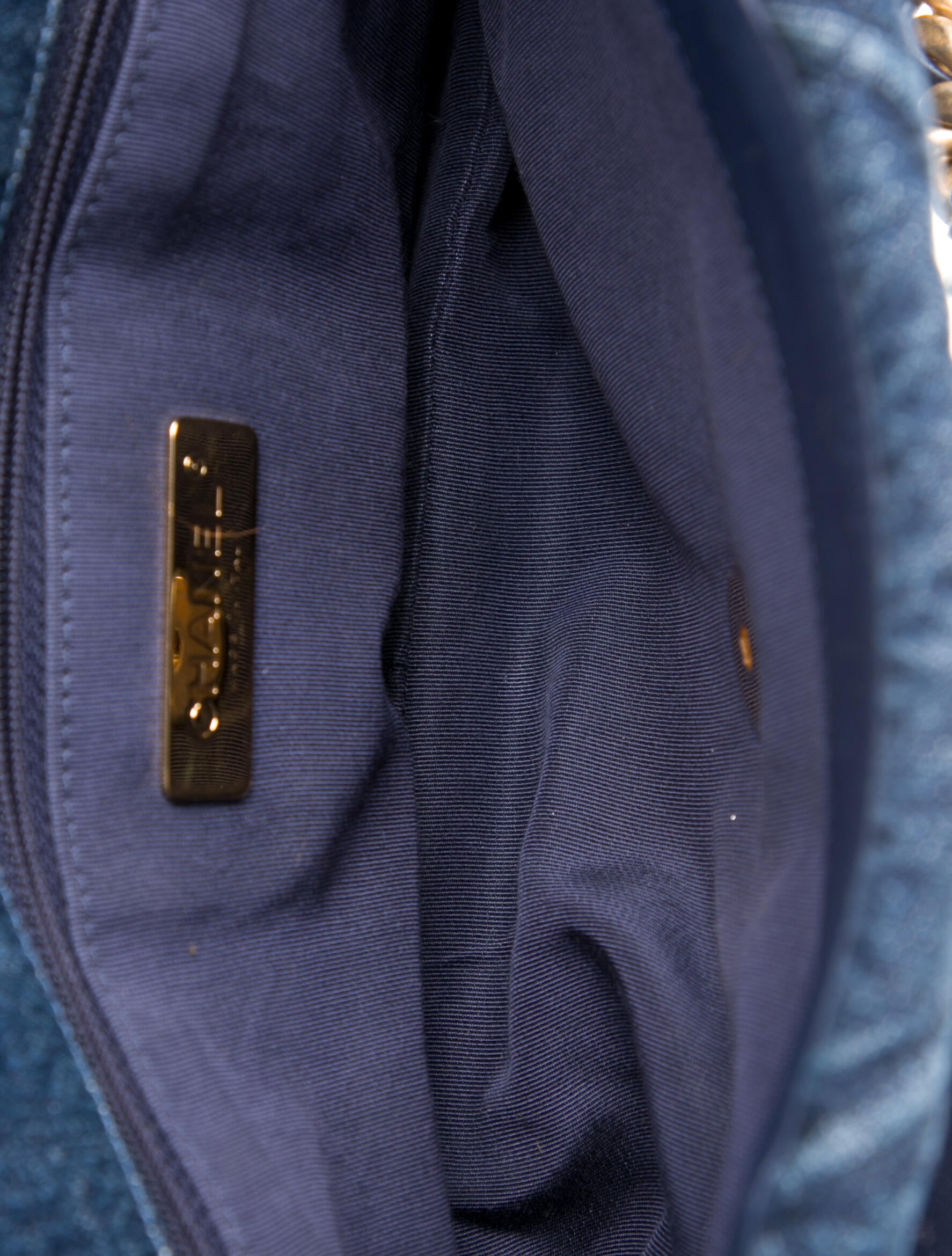 Chanel 19 Large Denim Flap Bag