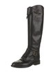 Chanel 2012 Interlocking CC Logo Riding Boots