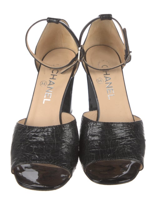 Chanel 2015 Interlocking CC Logo Sandals