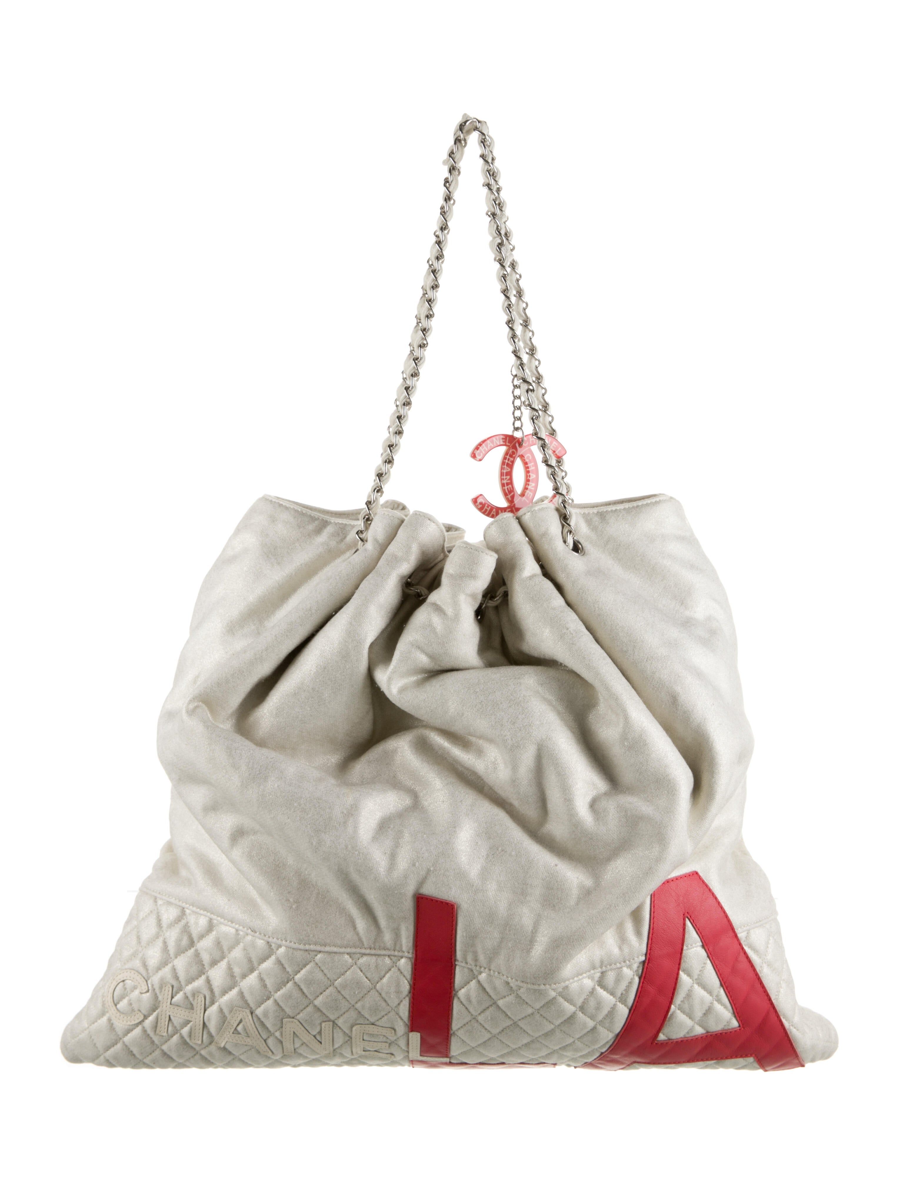 Chanel Melrose Cabas Jersey Tote - Neutrals Totes, Handbags