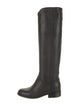Chanel Interlocking CC Logo Leather Riding Boots