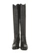 Chanel Interlocking CC Logo Leather Riding Boots