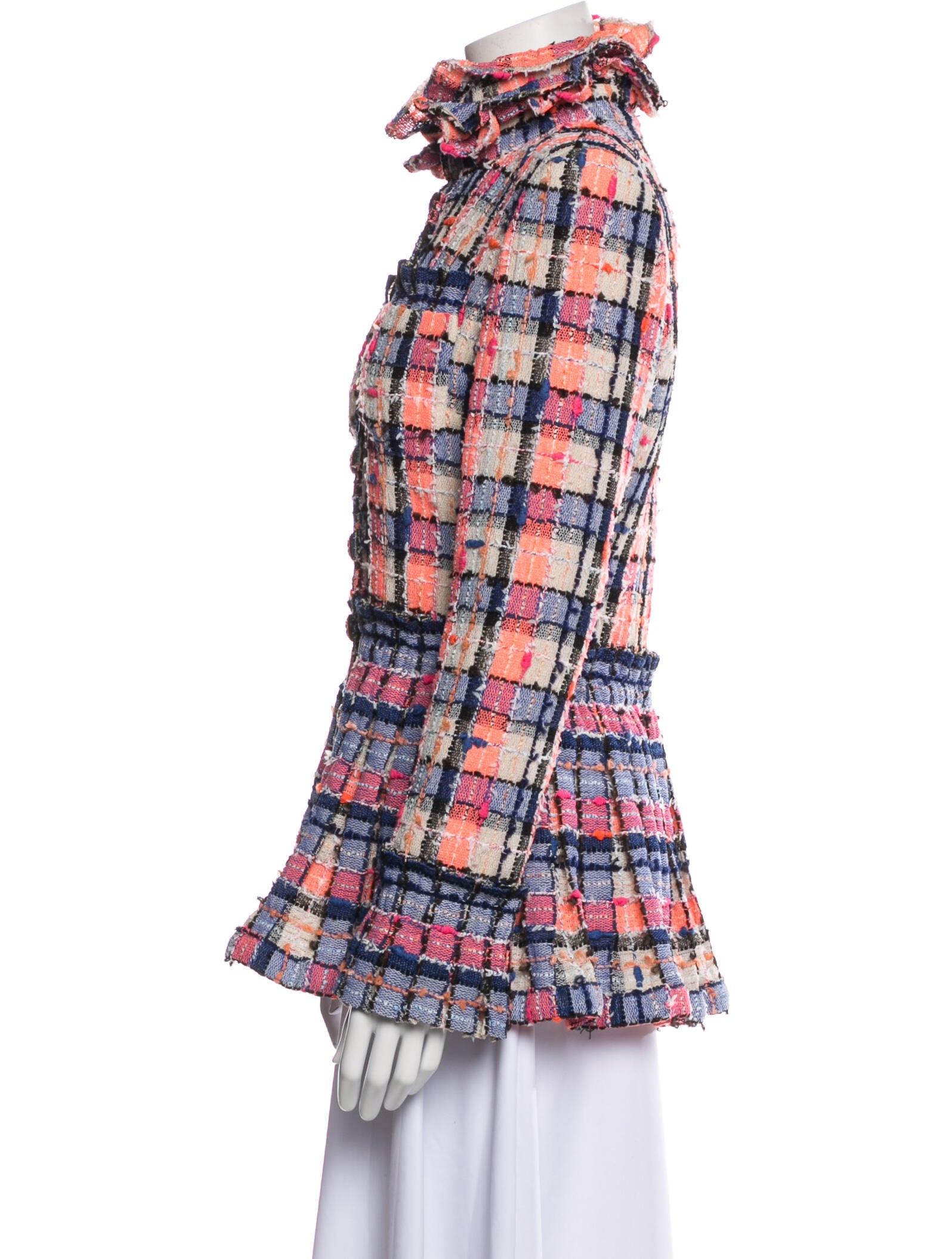 Chanel 2020 Tweed Pattern Jacket w/ Tags - Pink Jackets, Clothing ...