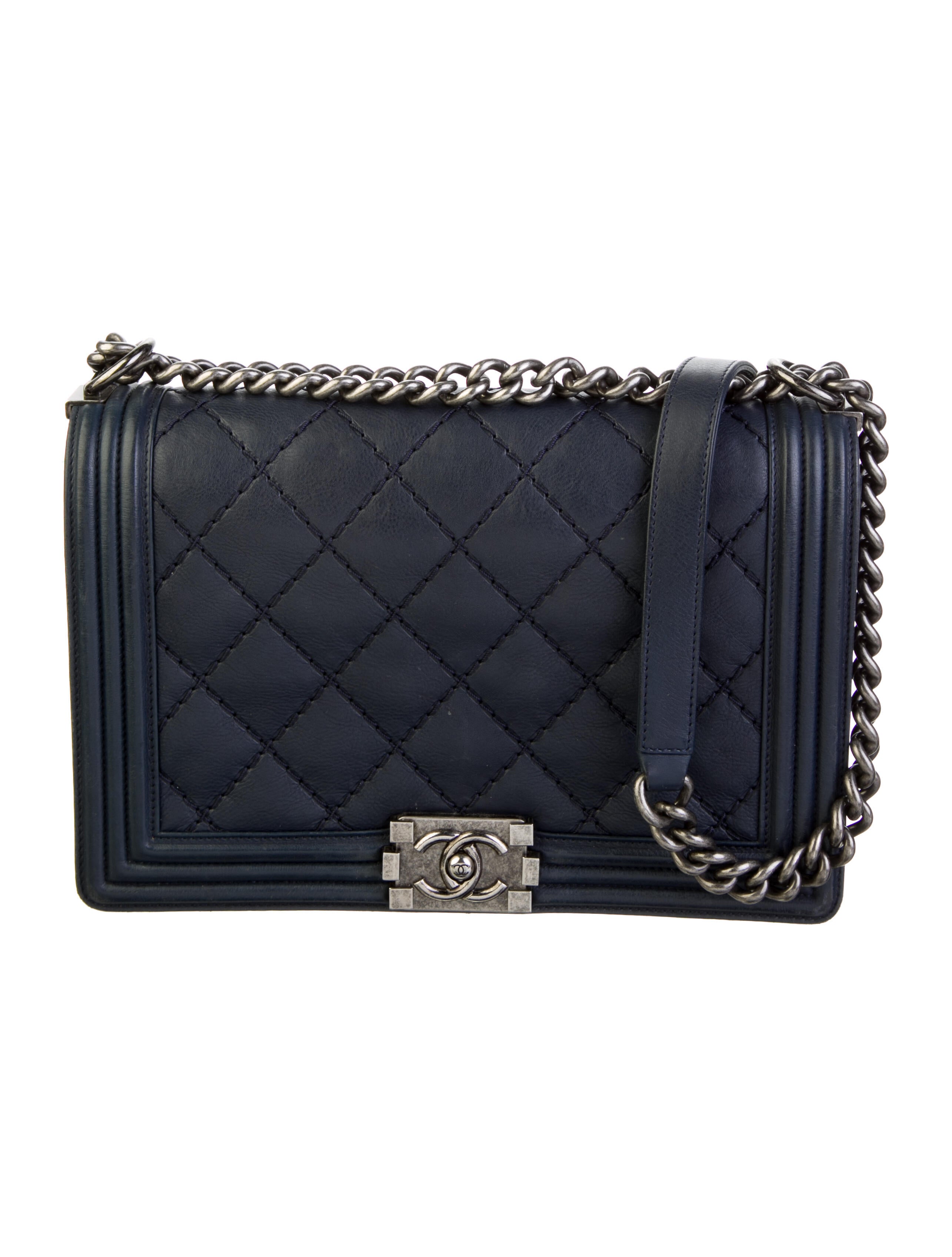 Chanel Large Diamond Stitch Boy Bag