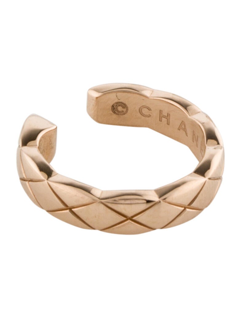 Chanel 18K Coco Crush Single Ear Cuff 18K Rose Gold Ear Cuff