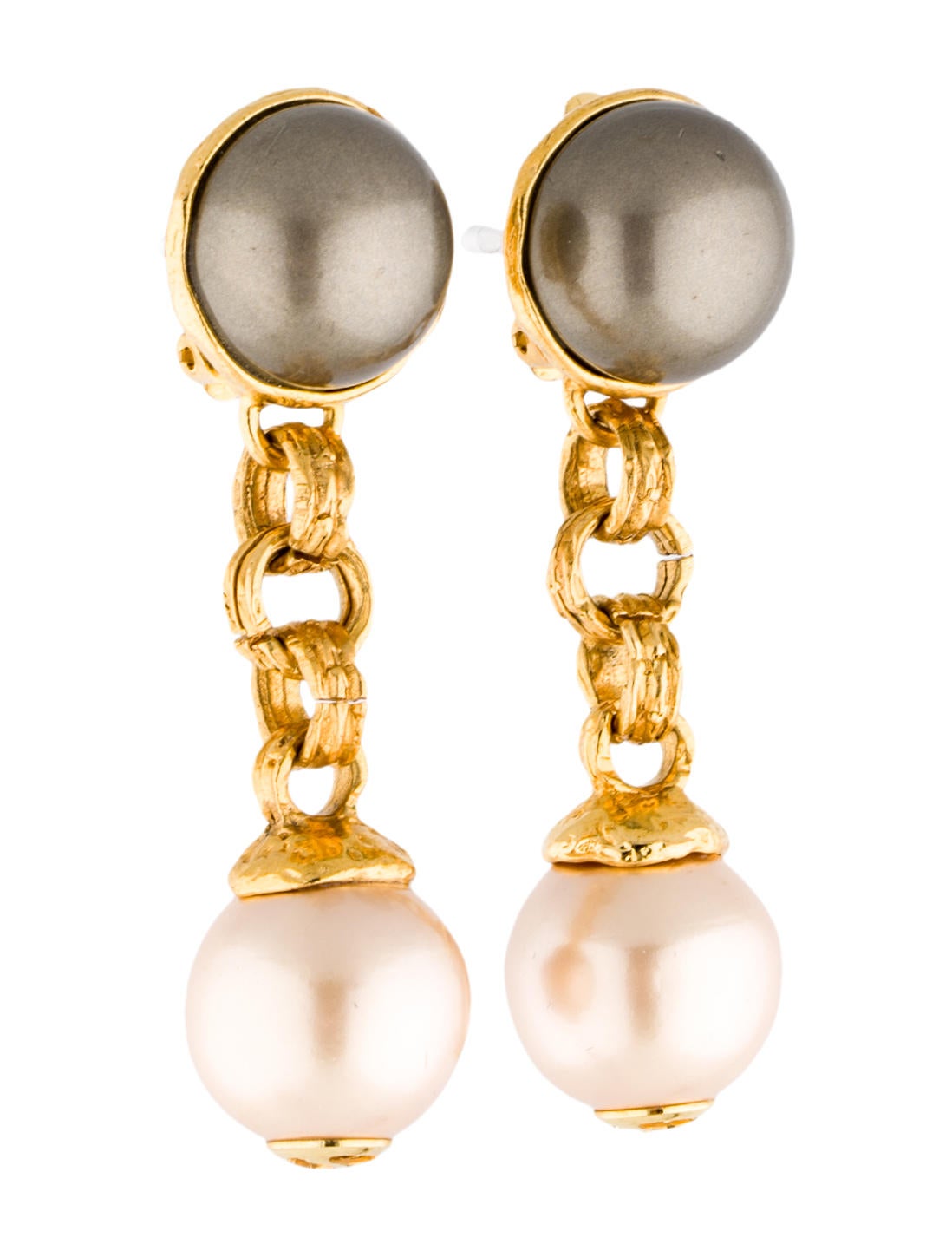 Chanel Faux Pearl Drop Earrings Earrings CHA71820 The RealReal