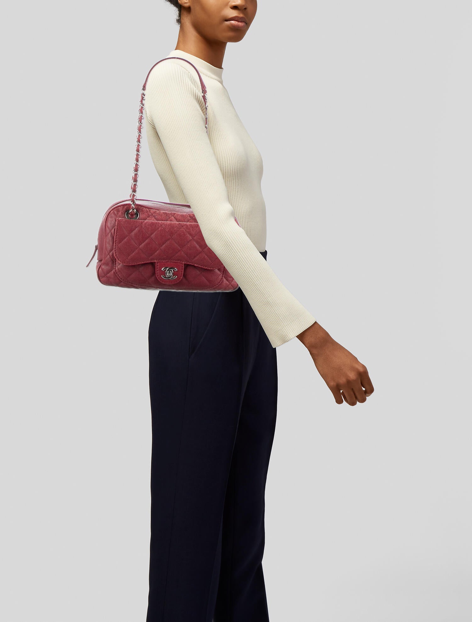 Chanel Paradoxal Camera Bag Burgundy Shoulder Bags, Handbags