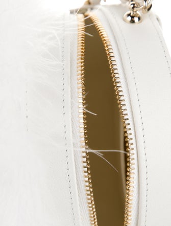 Chanel 2019 Feather Round Clutch w/ Chain