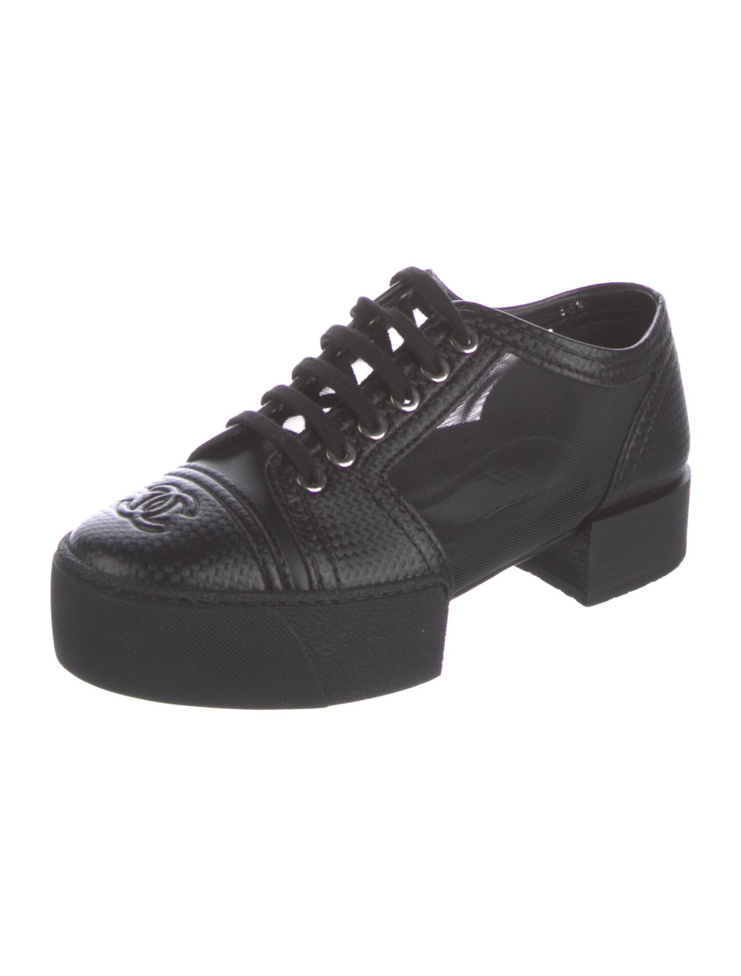 chanel braided raffia sneakers