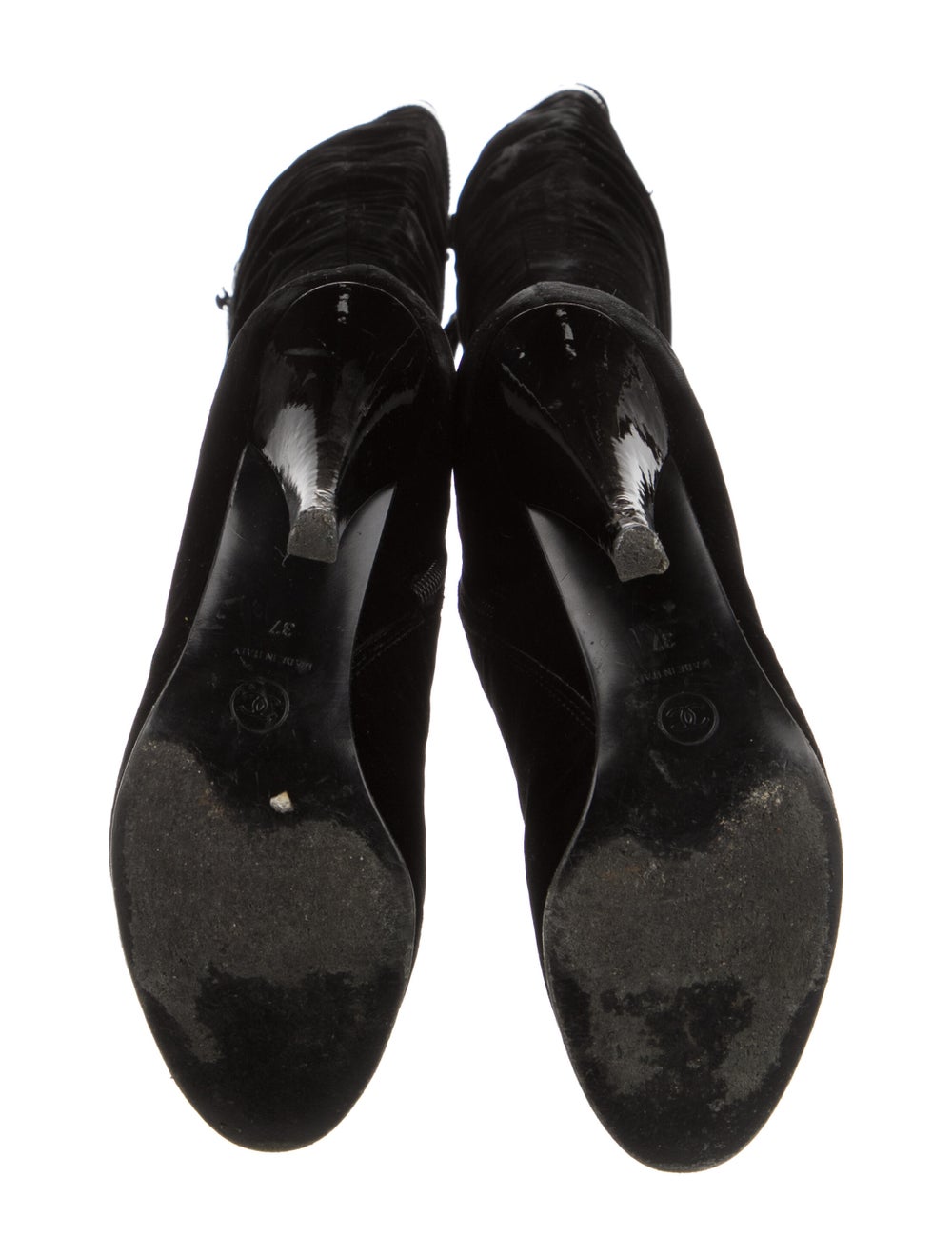 Chanel Velvet Boots - image 5