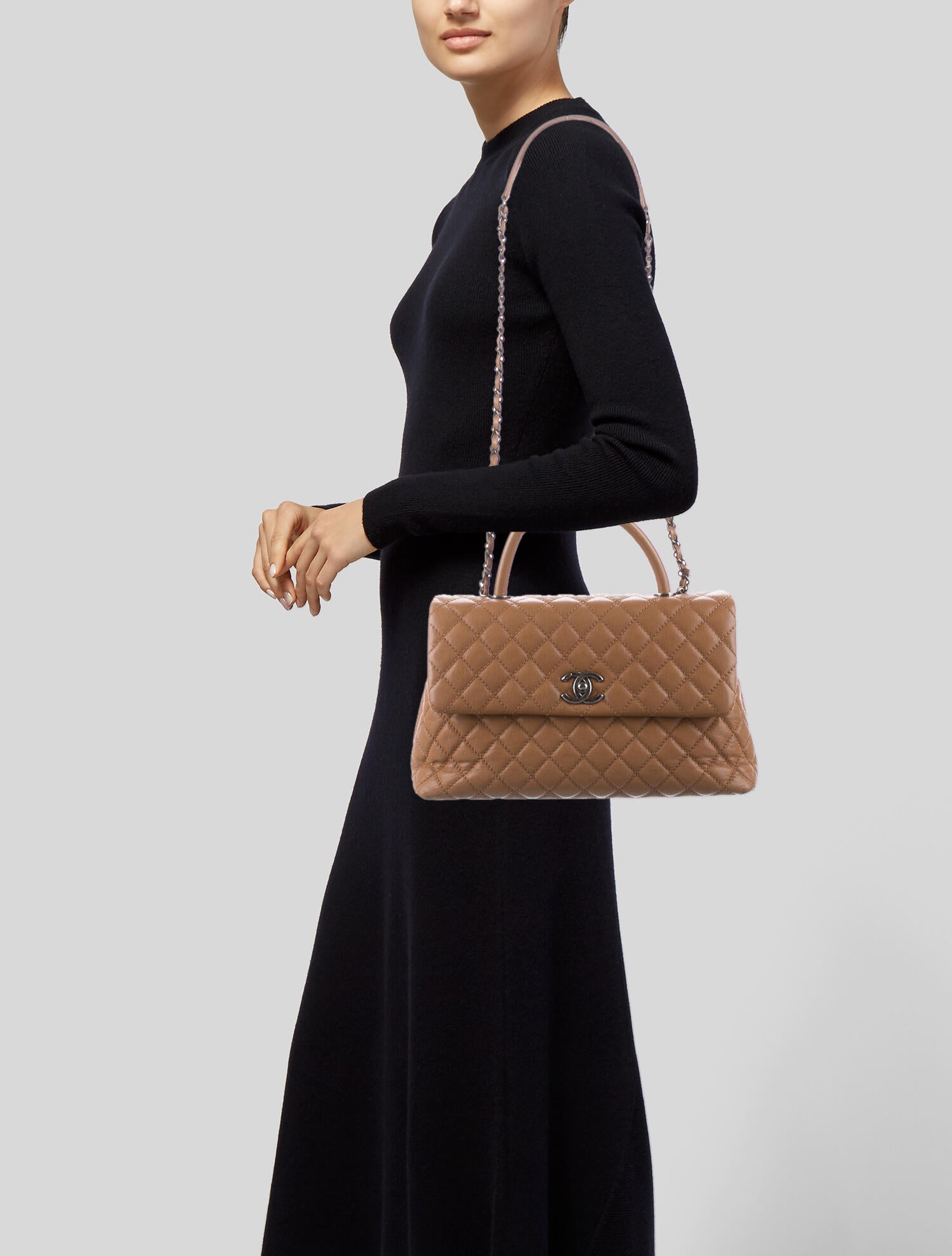 Chanel Medium Coco Handle Bag Shoulder Bags, Handbags The RealReal