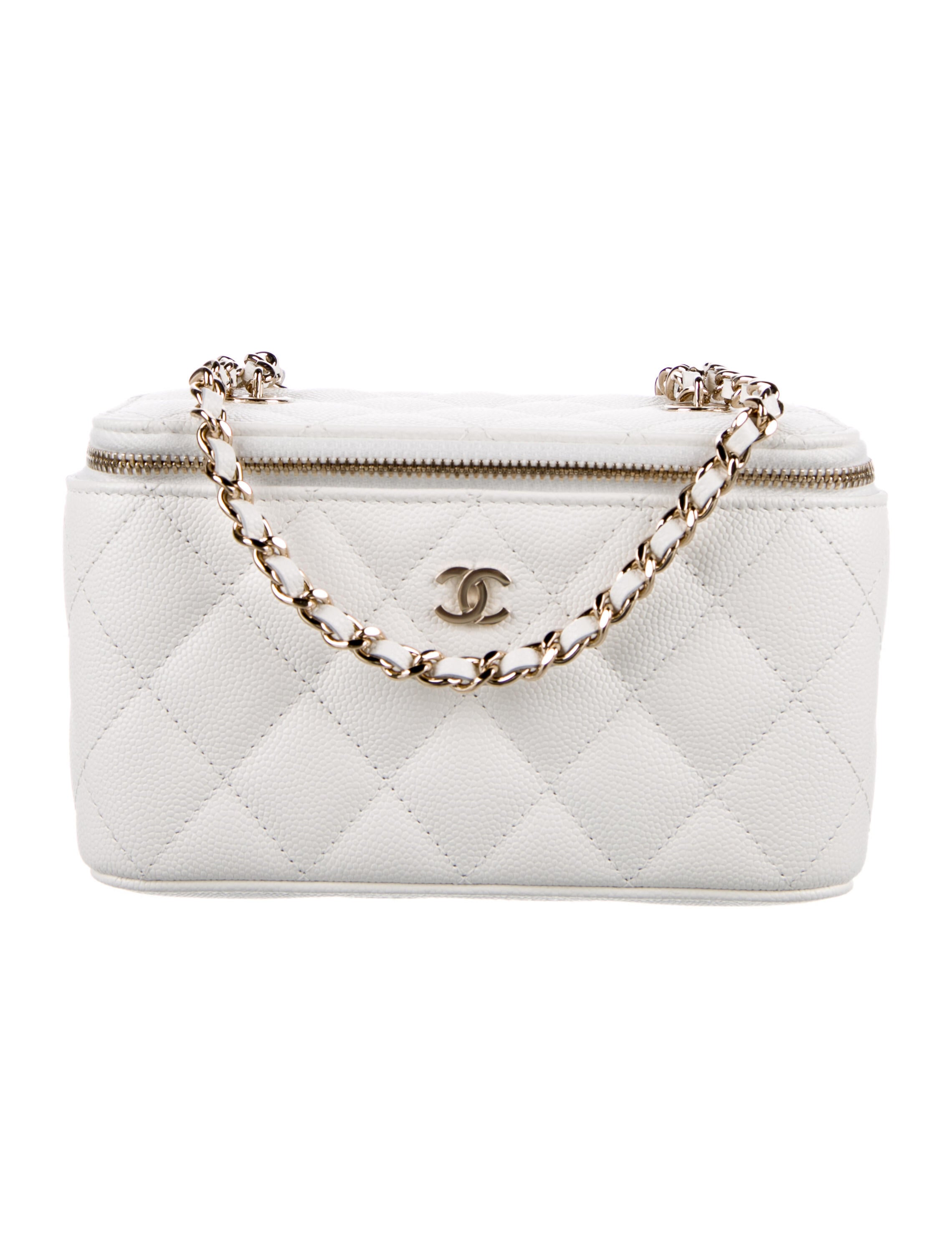 Chanel Small Vertical Coco Beauty Vanity Case Pink Mini Bags