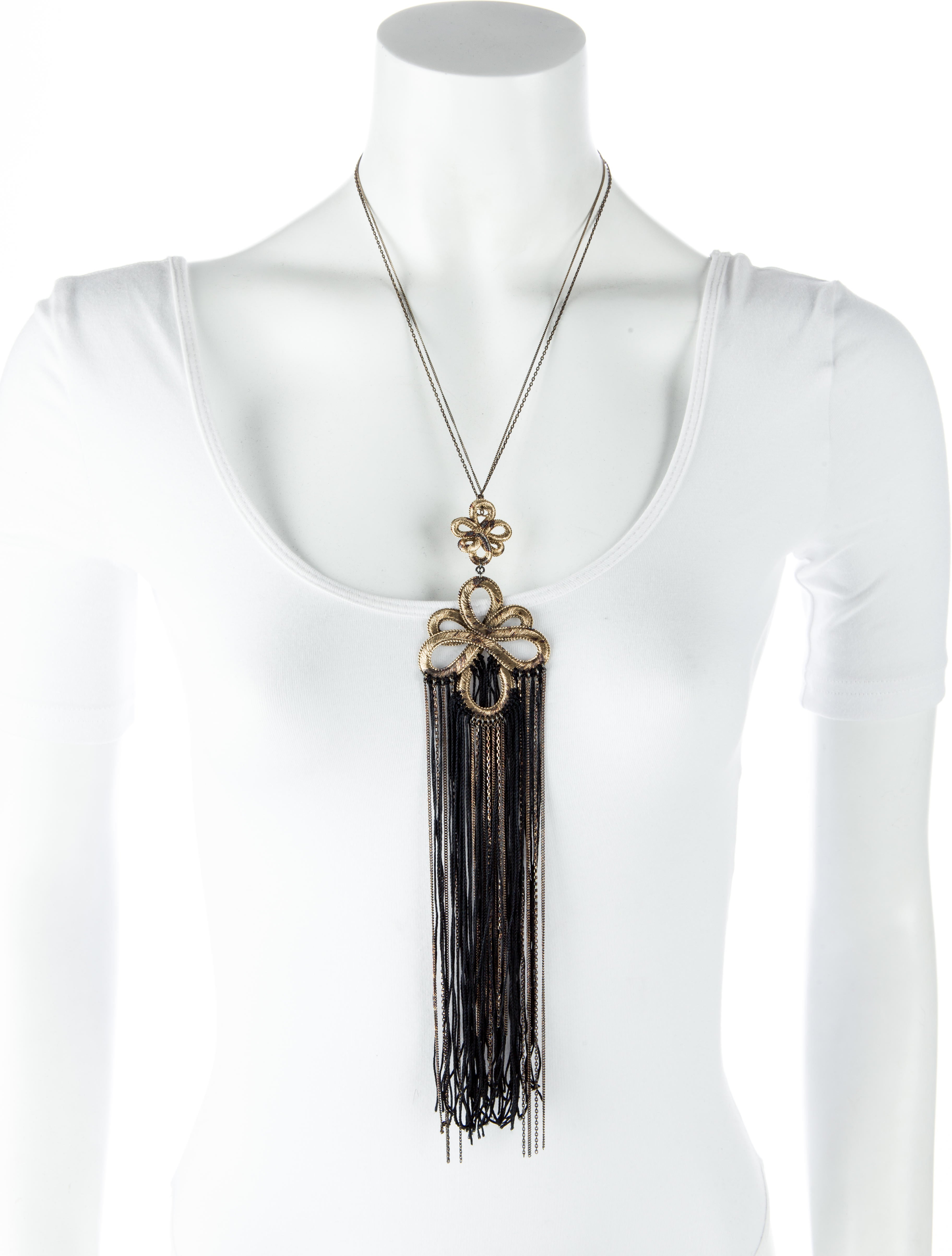 Chanel Medallion Tassel Necklace Necklaces CHA75520 The RealReal