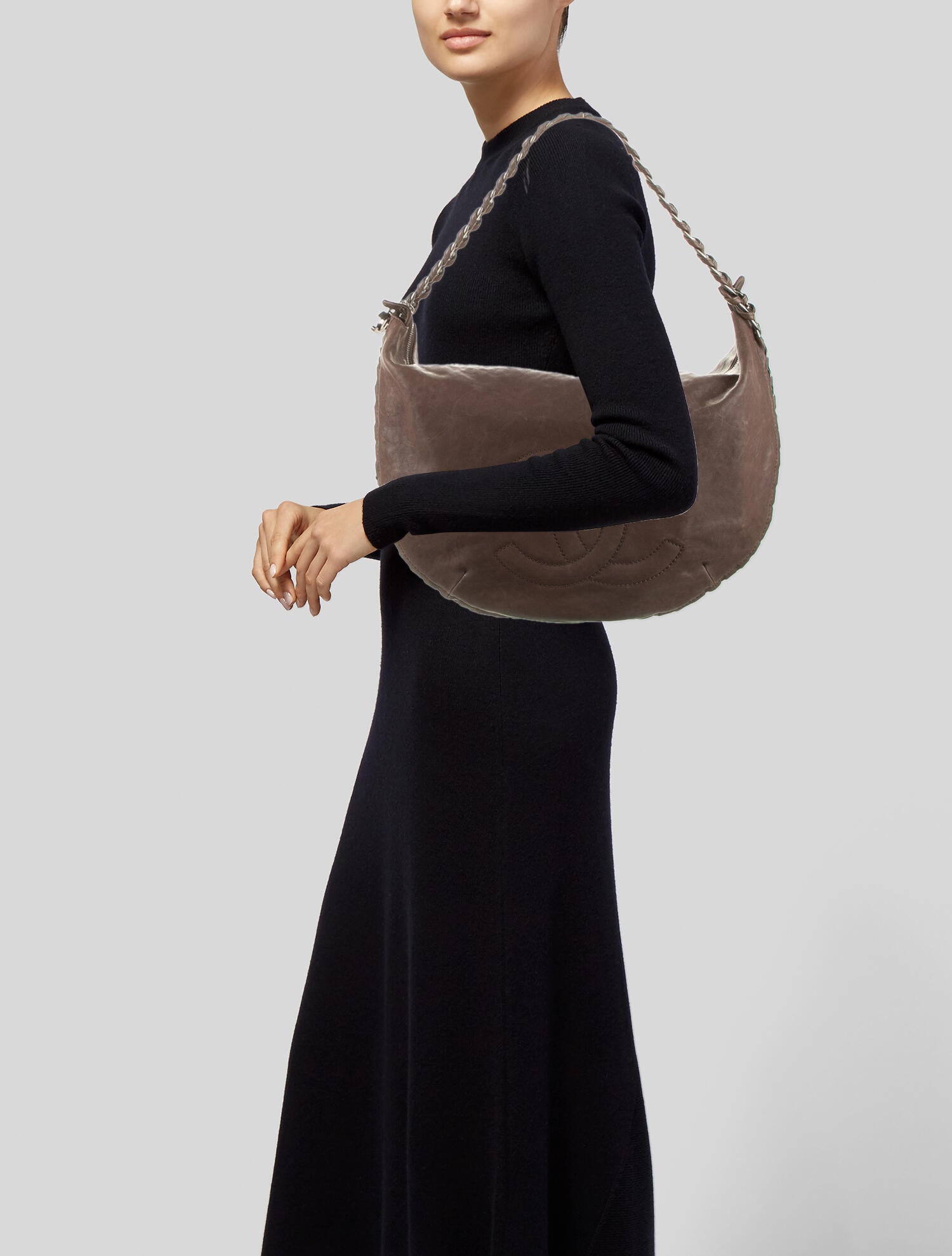 Chanel Modern Chain Hobo - Brown Hobos, Handbags - CHA306504 | The RealReal