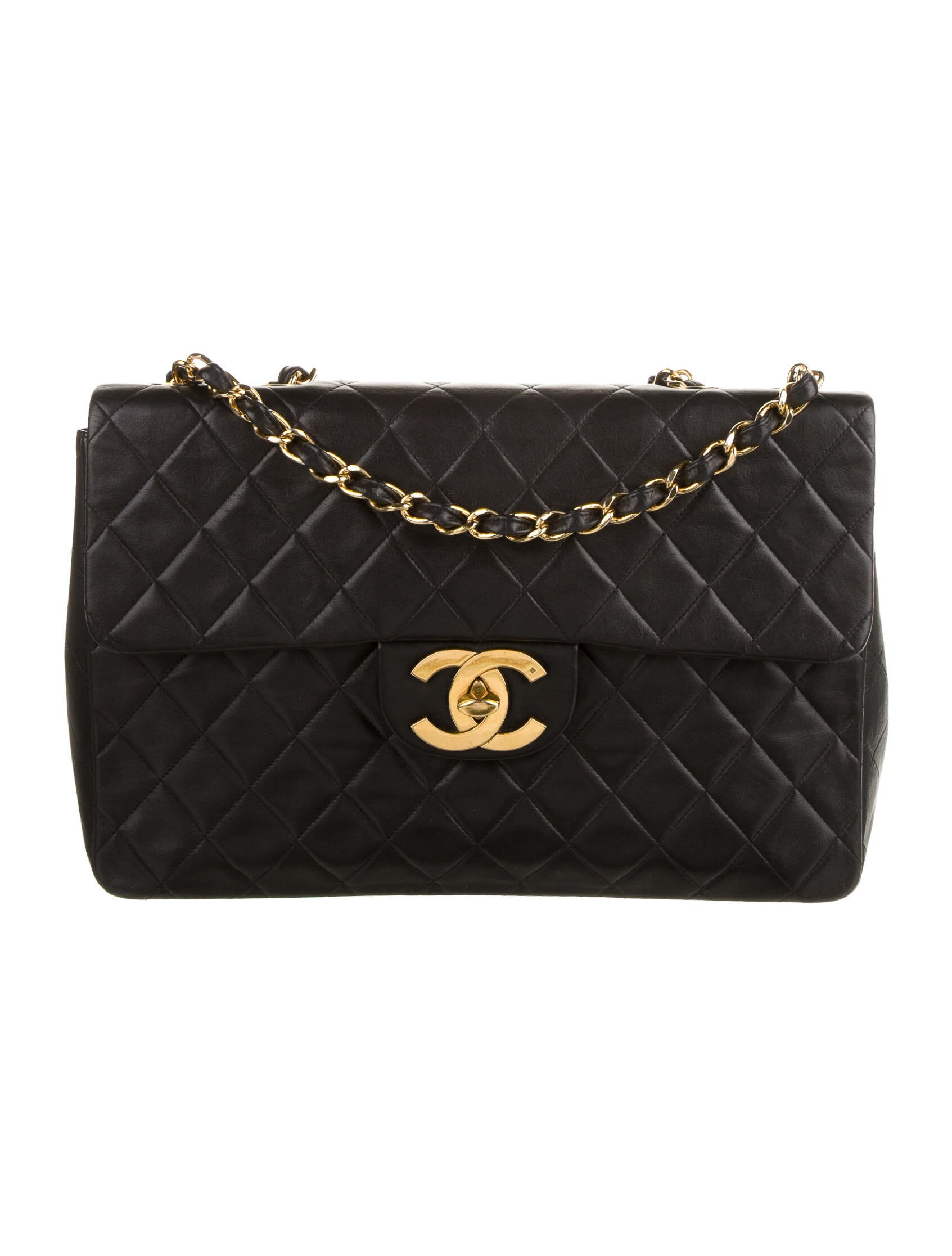 Chanel Classic Medium Double Flap Bag Black Shoulder Bags, Handbags