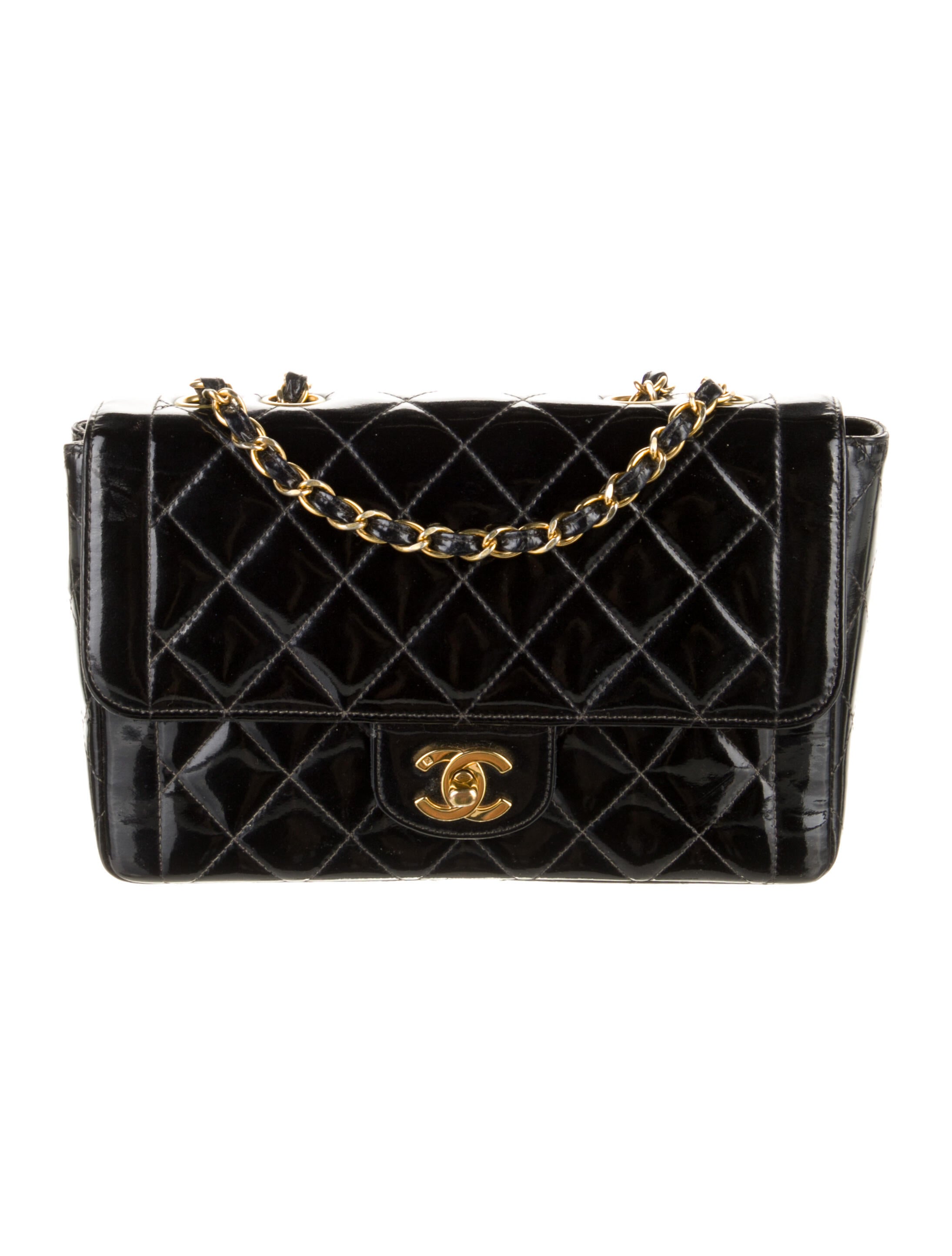 Chanel Patent Quilted Flap Bag