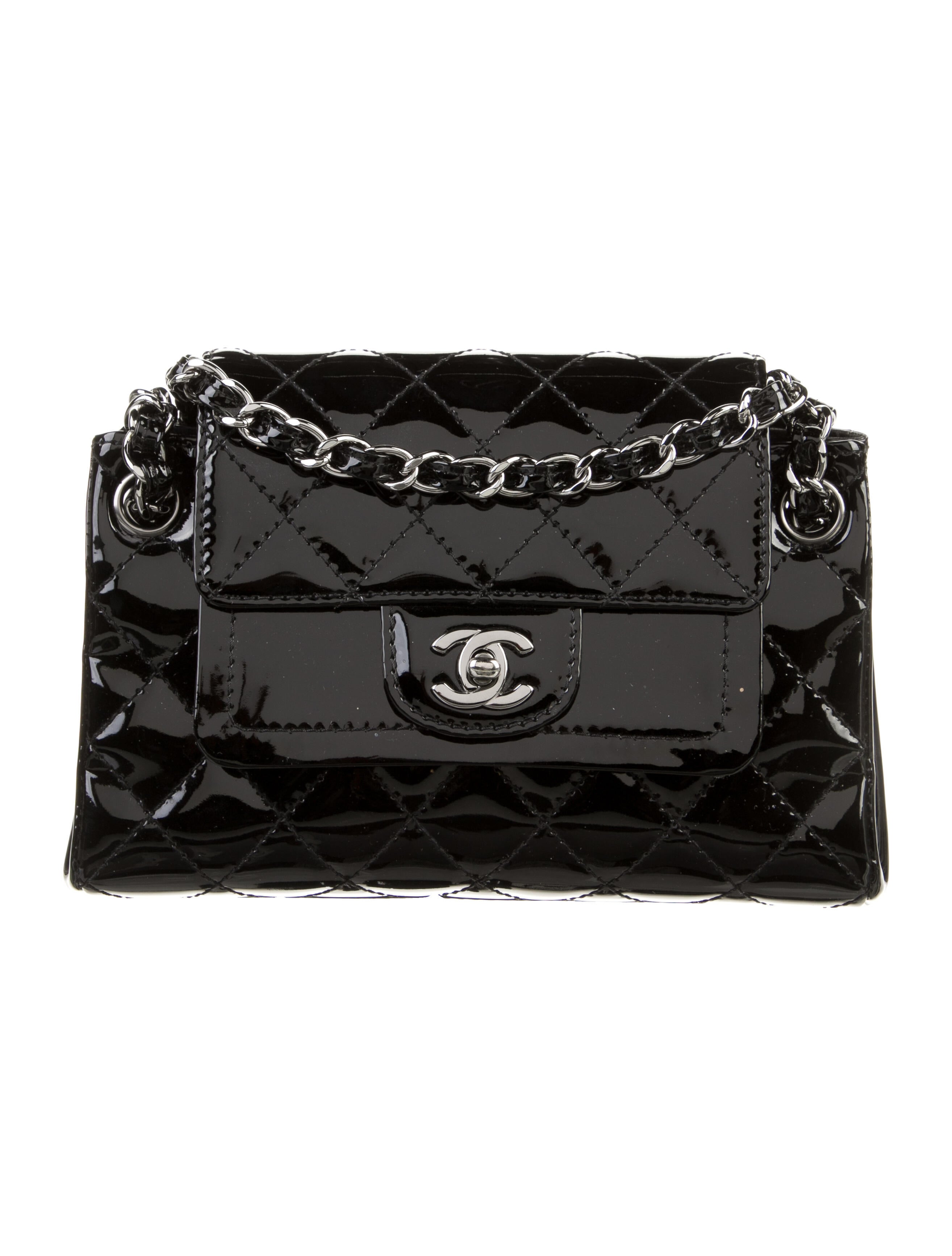 Chanel Rock and Chain Accordion Bag Black Shoulder Bags, Handbags