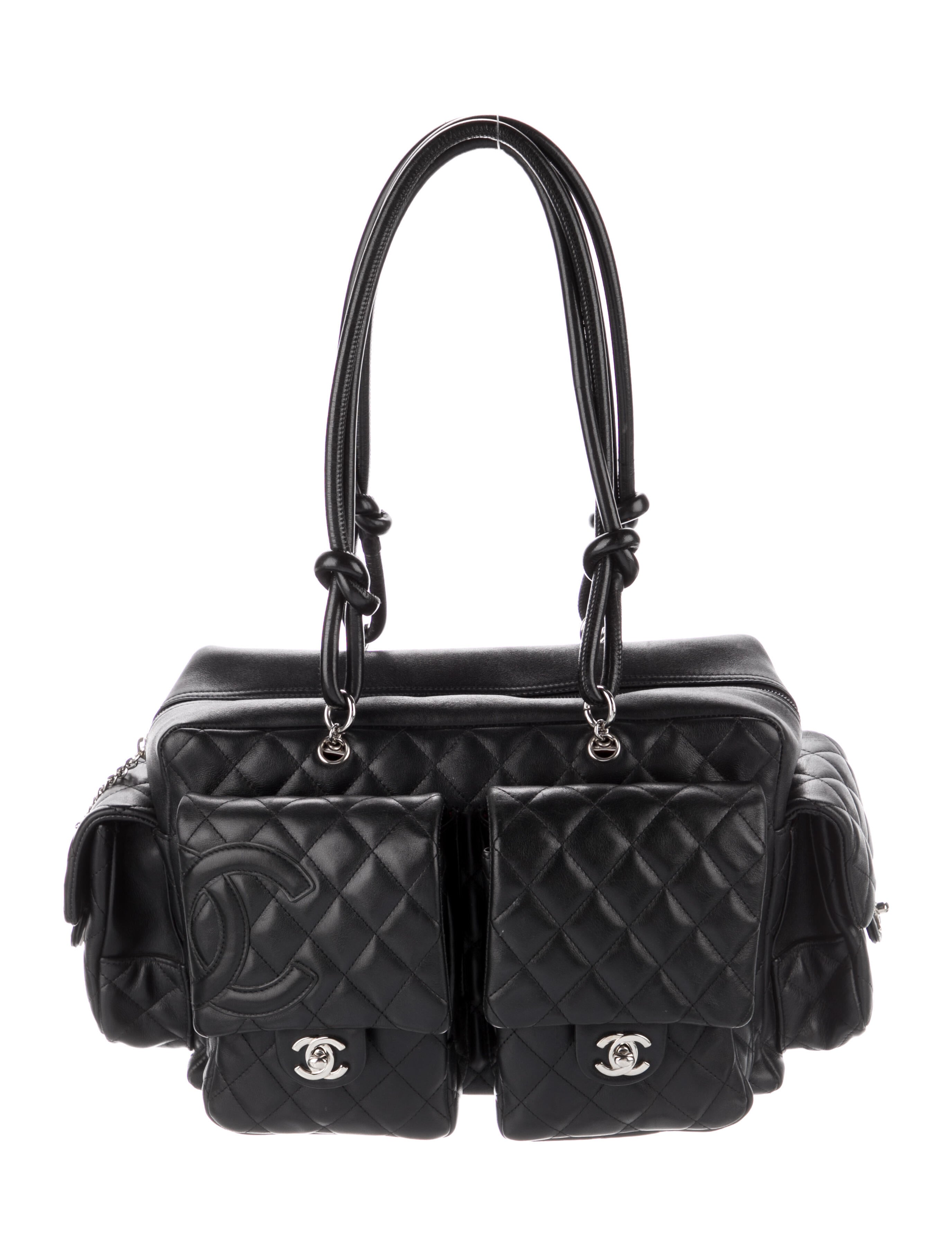 Chanel Medium Ligne Cambon Bowling Bag Black Shoulder Bags, Handbags