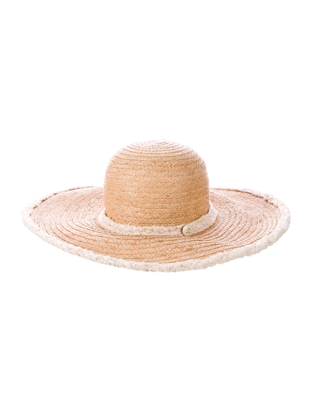 Chanel Straw Wide Brim Hat - image 1