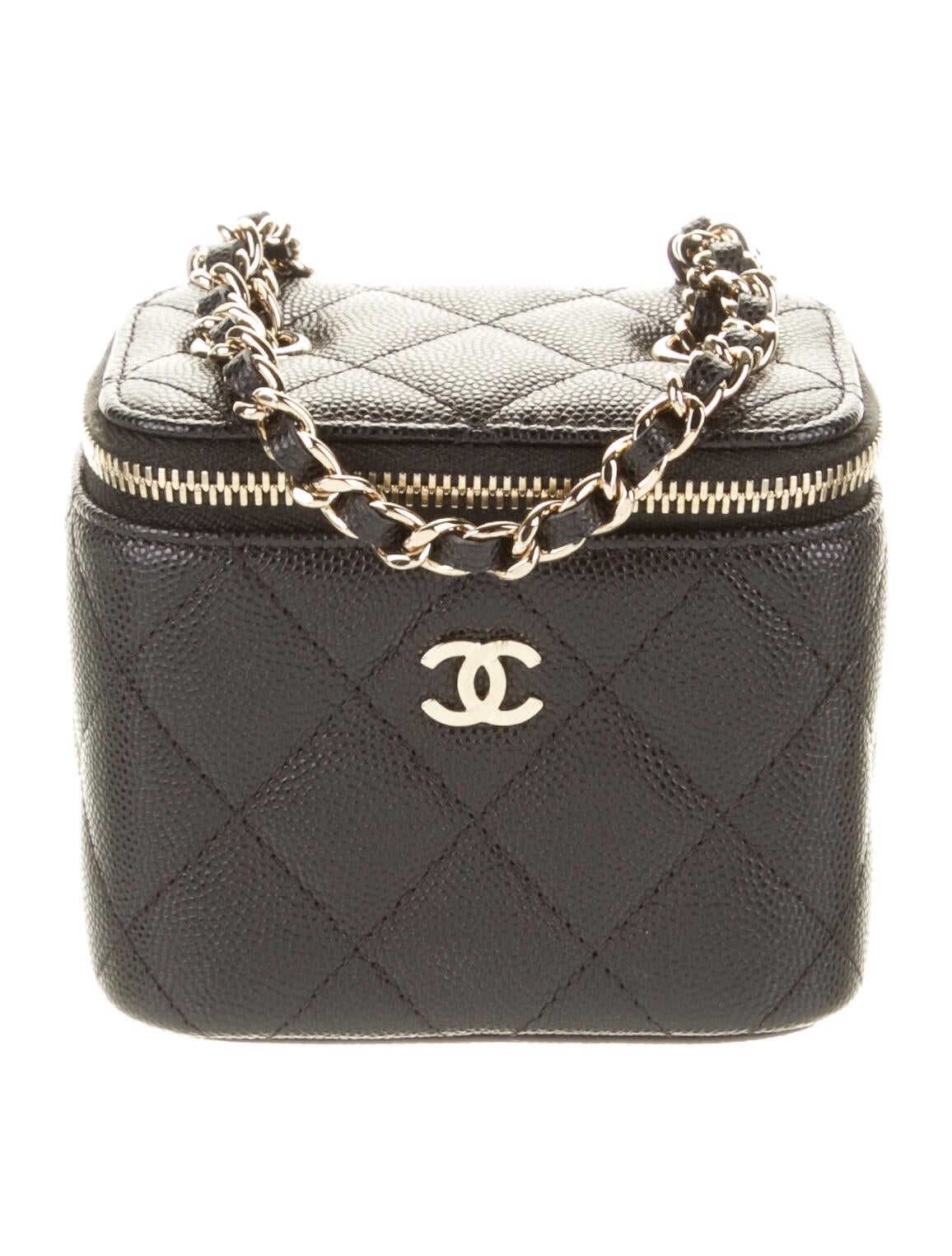 Chanel 2021 Lambskin Pearl Crush Mini Flap w/ Tags Black Mini Bags