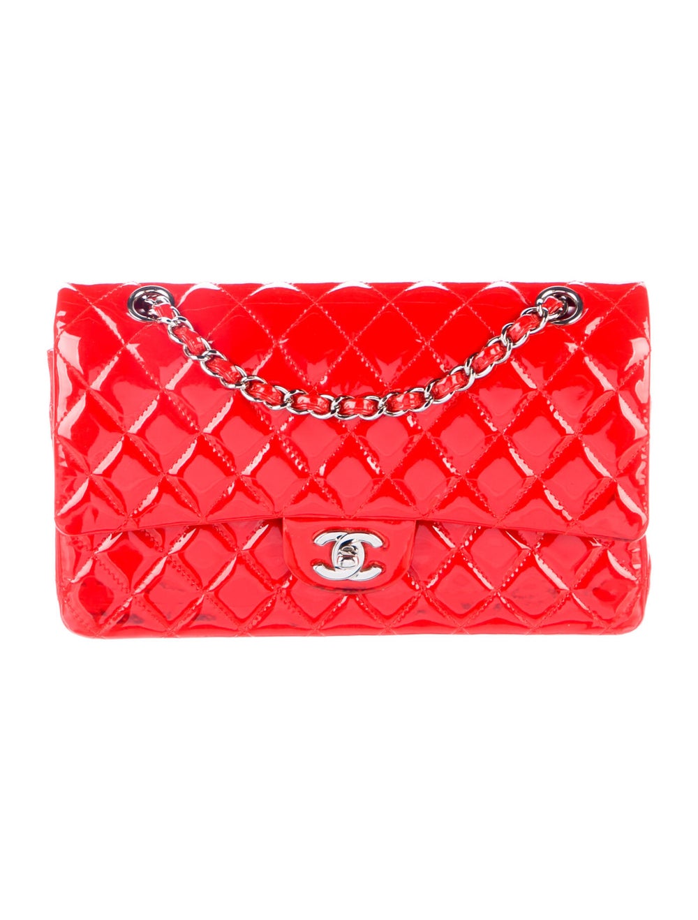 Chanel Classic Medium Patent Double Flap Bag Gem