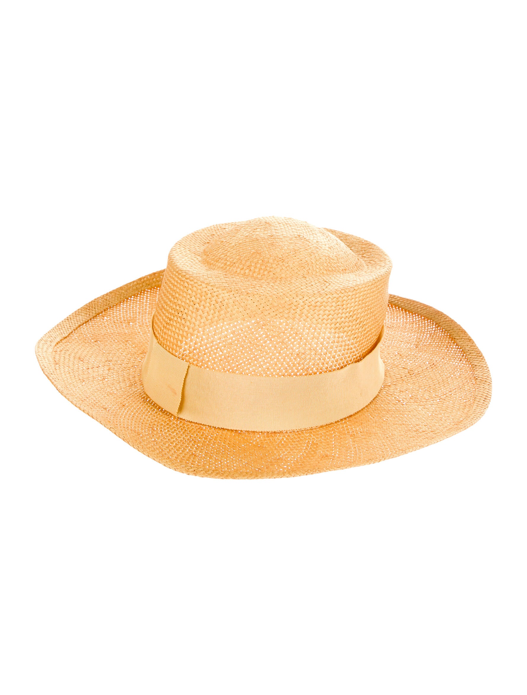 Chanel Straw Wide Brim Hat Brown Hats, Accessories CHA764270 The