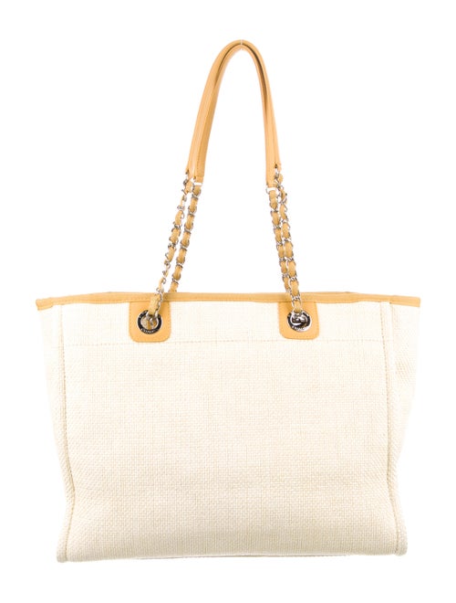 Chanel Small Raffia Deauville Shopping Tote